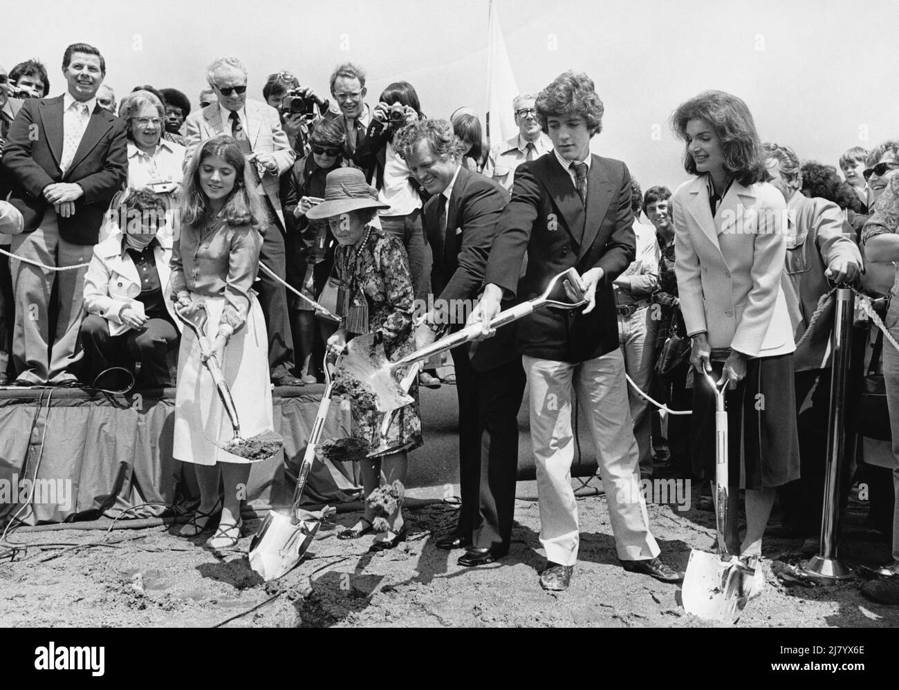 JFK Jr. E Caroline Kennedy Foto Stock