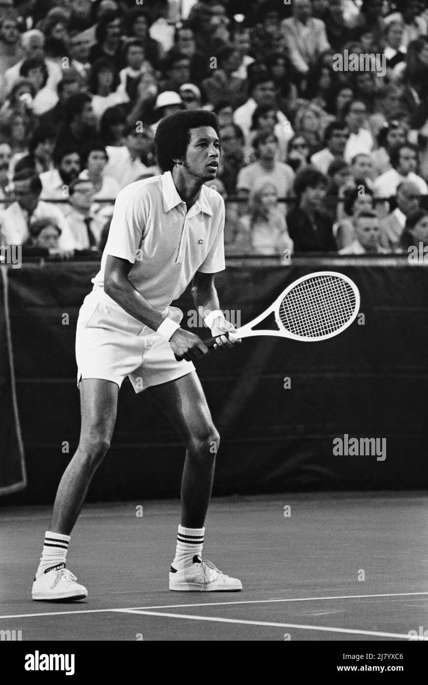 Arthur Ashe, campione americano di tennis Foto Stock