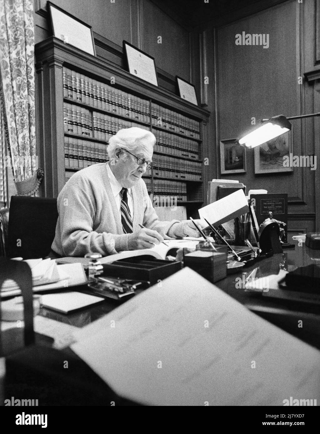 Capo Justice Warren Burger Foto Stock