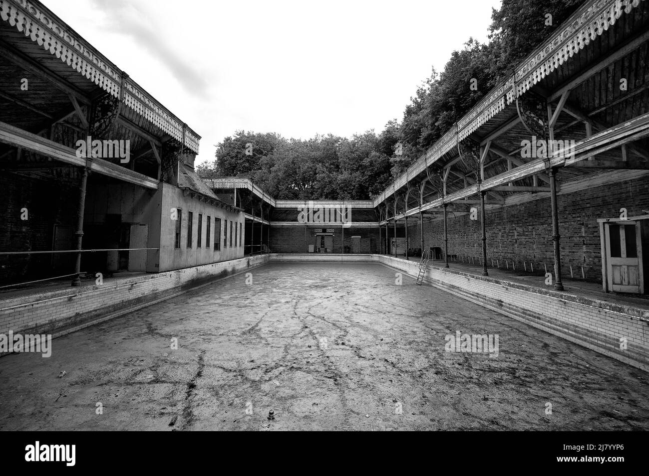 Kings Meadow Swimming Baths - prima della ristrutturazione nel 2010 Foto Stock
