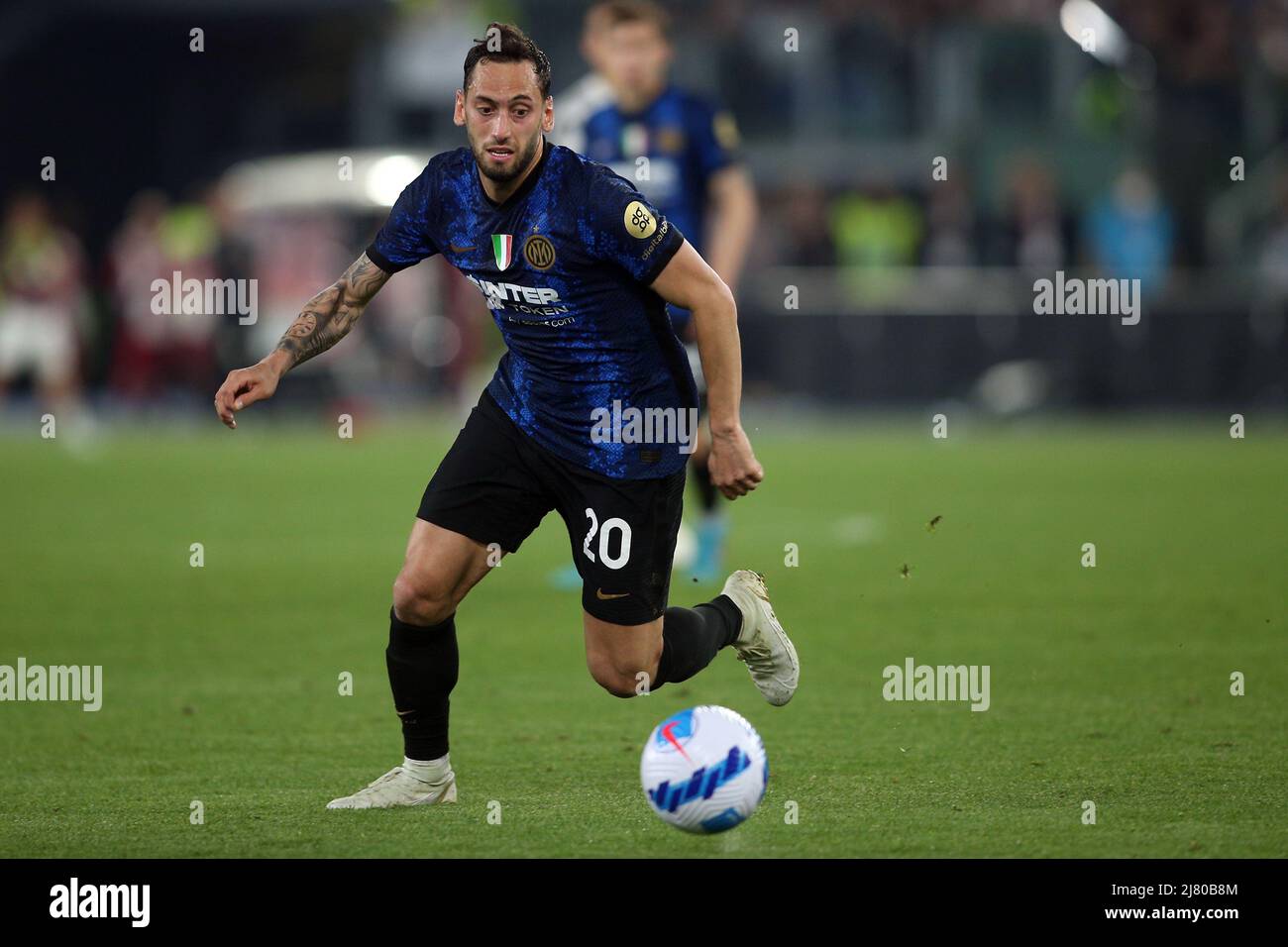 Roma, Italia. 10th maggio 2022. ROMA, Italia - 11.05.2022: In azione durante la partita di calcio finale della Coppa Italia 2022 Trofeo tra FC JUVENTUS TORINO e FC INTERNAZIONALE MILANO allo stadio Olimpico di Roma. Credit: Independent Photo Agency/Alamy Live News Foto Stock