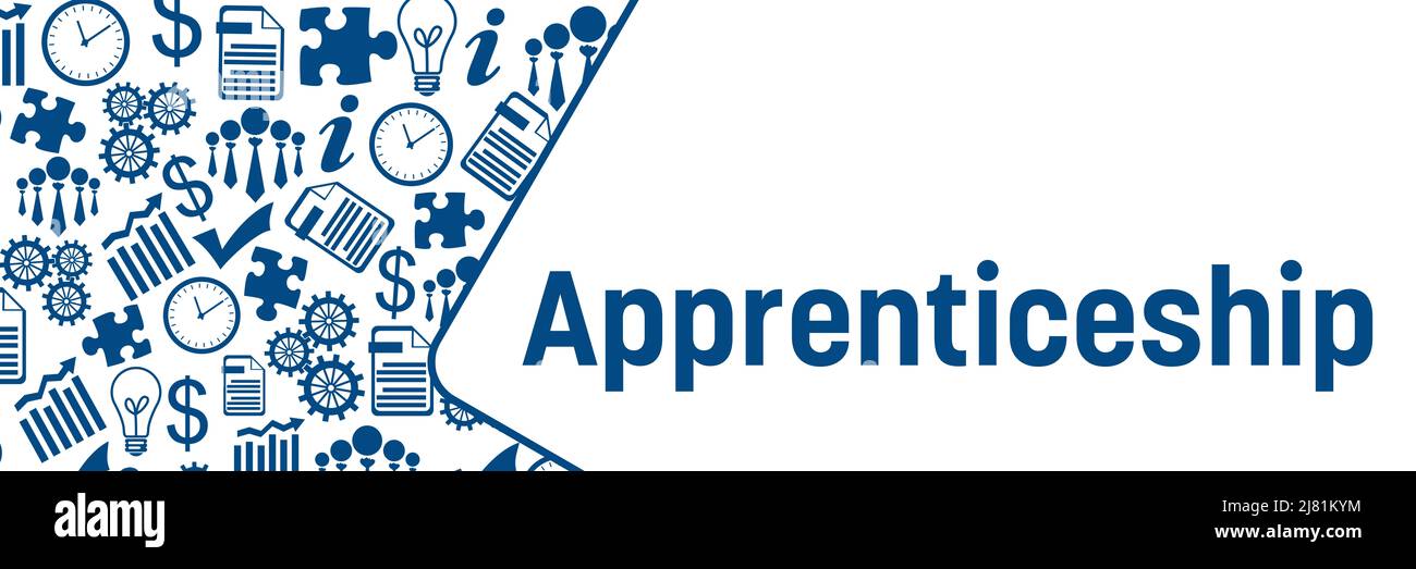 Apprendistato Blue Business Texture quadrati arrotondati orizzontali Foto Stock