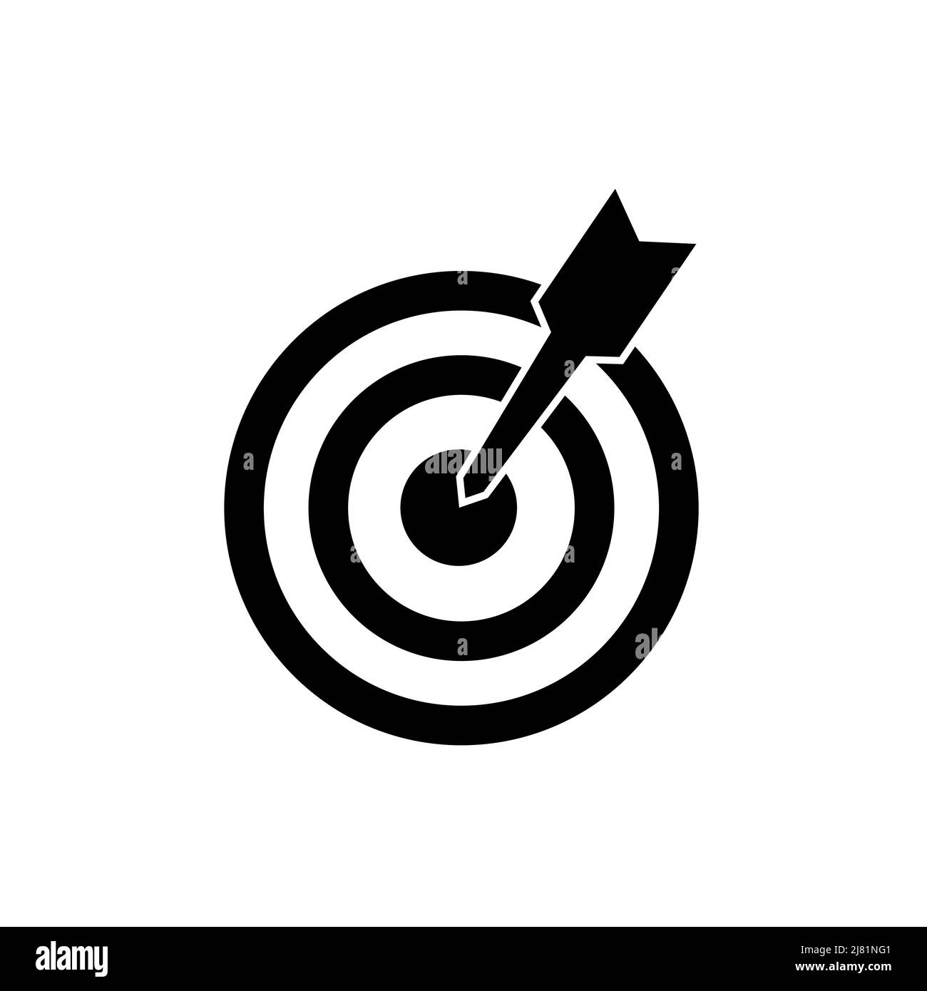 Icona obiettivo con stile linea Illustrazione Vettoriale