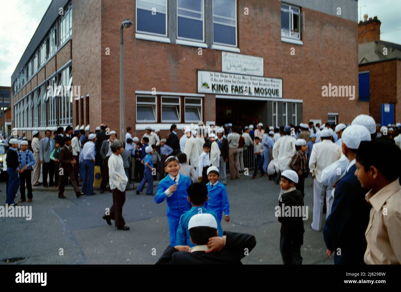 Leicester Inghilterra re Faisal Moschea Jumu'ah folle edificio convertito Foto Stock