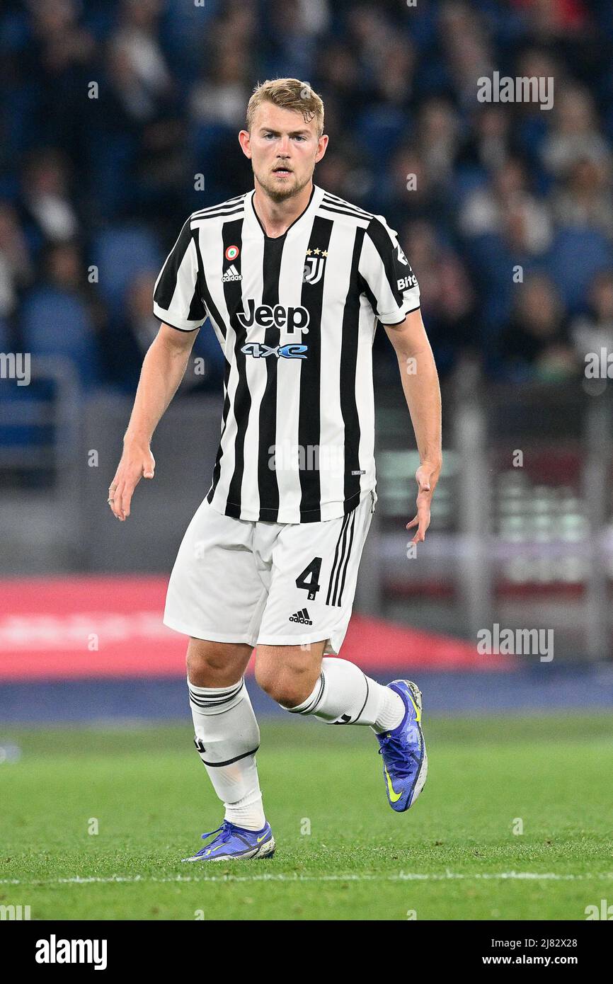 Roma, Italia, 11 maggio, 2022 Matthijs de ligt of FC Juventus alla Juventus vs Internazionale finale Coppa Italia 2021-2022 partita di Calcio Credit:Roberto Ramaccia/Alamy Live News Foto Stock