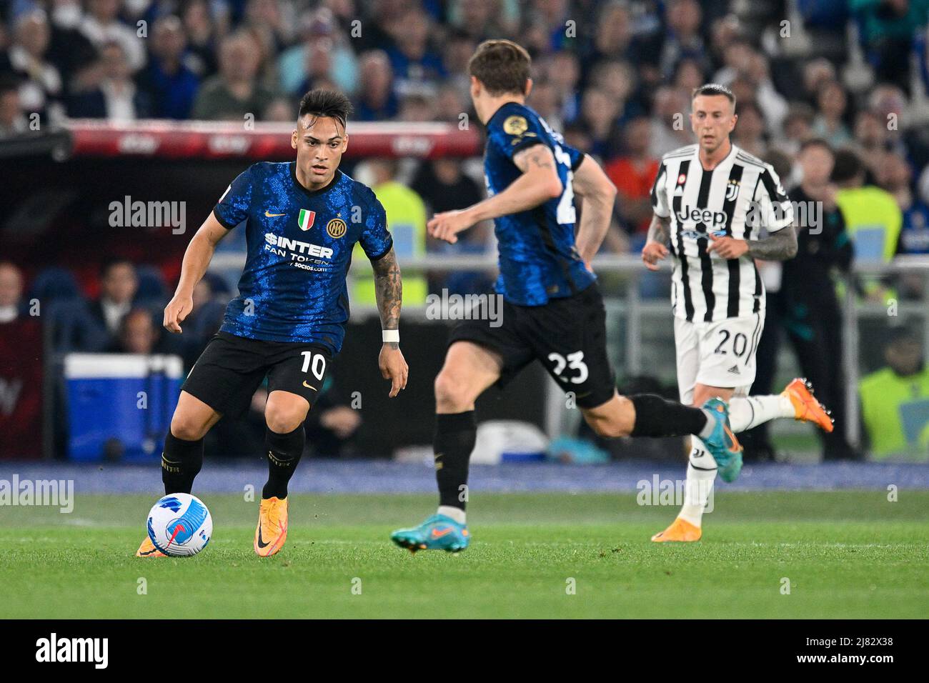 Roma, Italia, 11 maggio, 2022 Lautaro Martinez del FC Internazionale alla Juventus vs Internazionale finale della Coppa Italia 2021-2022 partita di Calcio Credit:Roberto Ramaccia/Alamy Live News Foto Stock