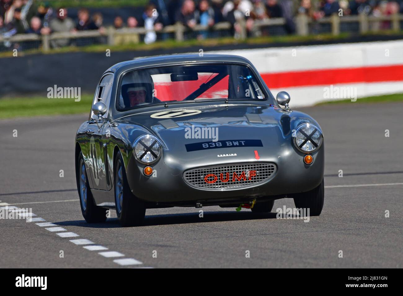 Ding Boston, Austin Healey Sebring Sprite, Weslake Cup, una gara a soli venti minuti per le vetture Sport e GT con un motore BMC ‘A’ che ha corso Foto Stock
