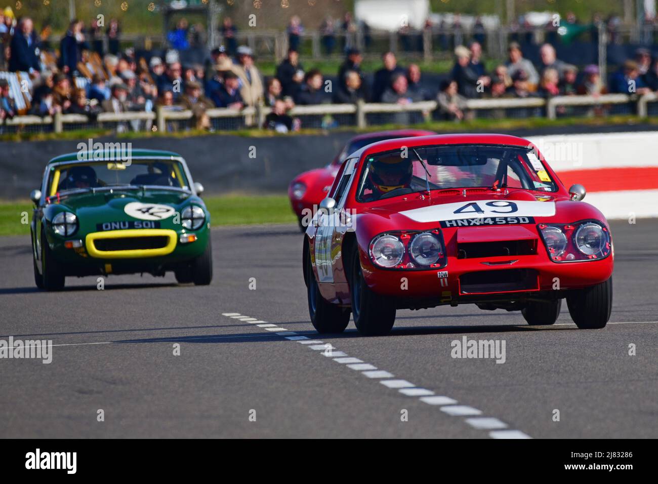 Julian Ellison, Austin Healey Sprite, Weslake Cup, una gara a soli venti minuti per le vetture Sport e GT con un motore BMC ‘A’ che ha corso nella y Foto Stock