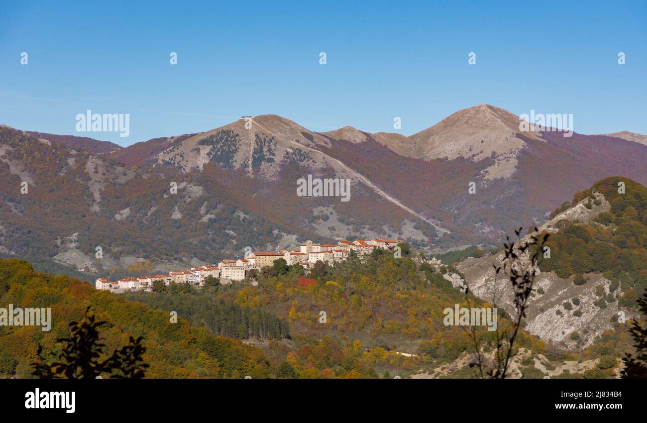 Opi, Abruzzo. Paesaggi Foto Stock