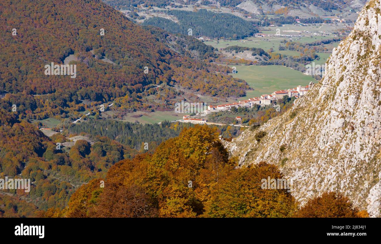 Opi, Abruzzo. Paesaggi Foto Stock