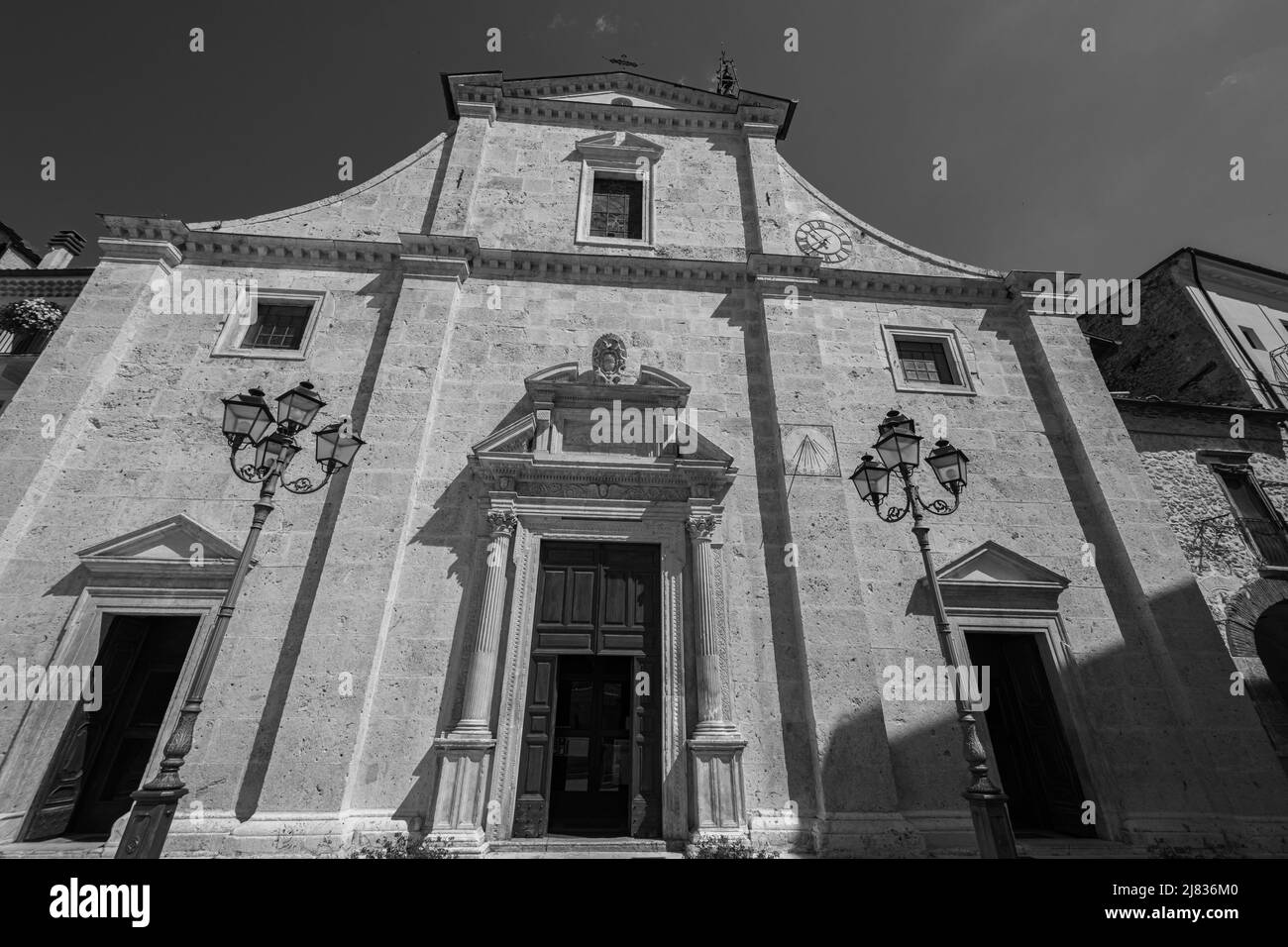 Pacentro, l'Aquila, Abruzzo, chiesa di S. Maria maggiore. Risale al 13th secolo Foto Stock