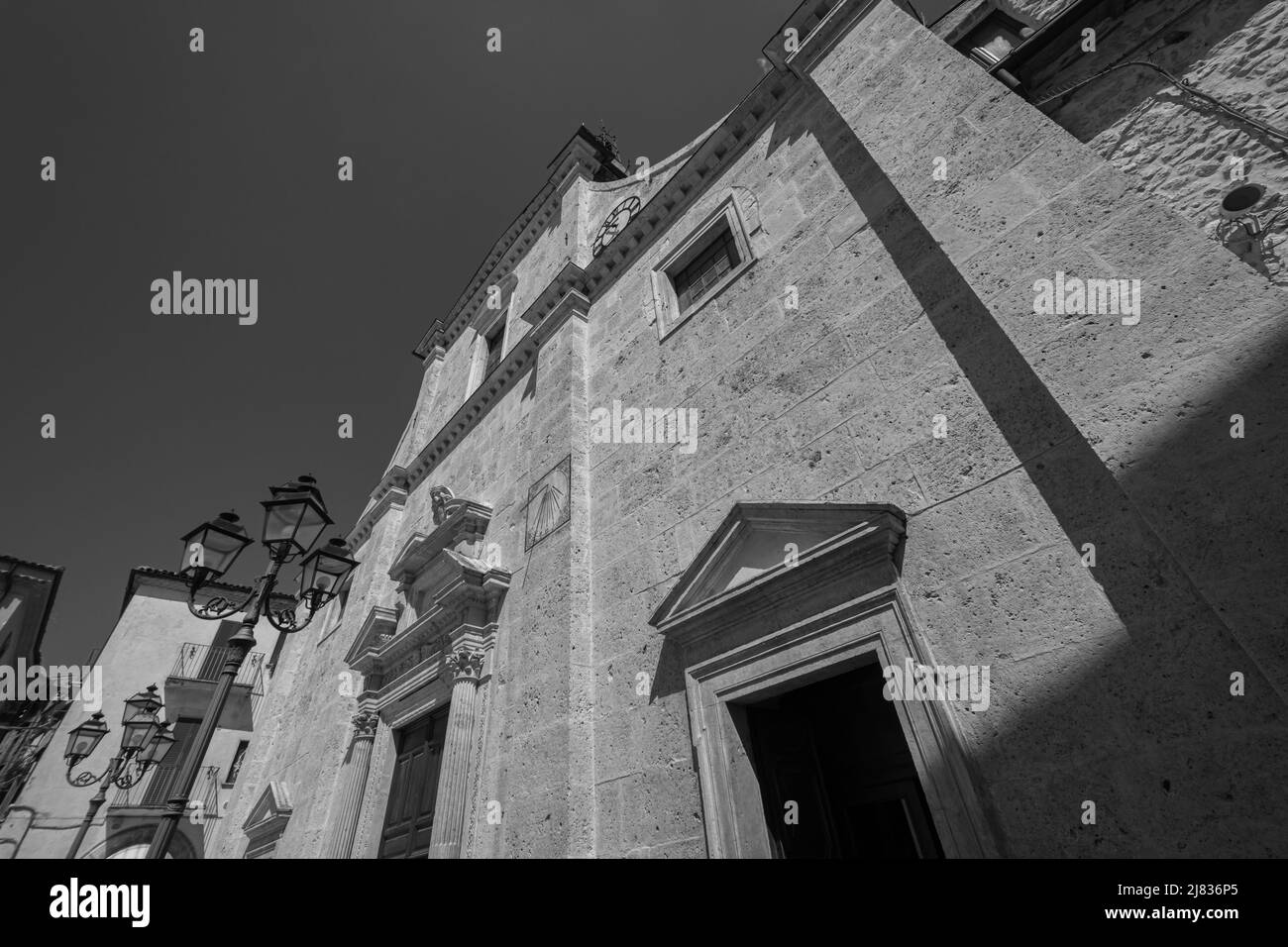 Pacentro, l'Aquila, Abruzzo, chiesa di S. Maria maggiore. Risale al 13th secolo Foto Stock