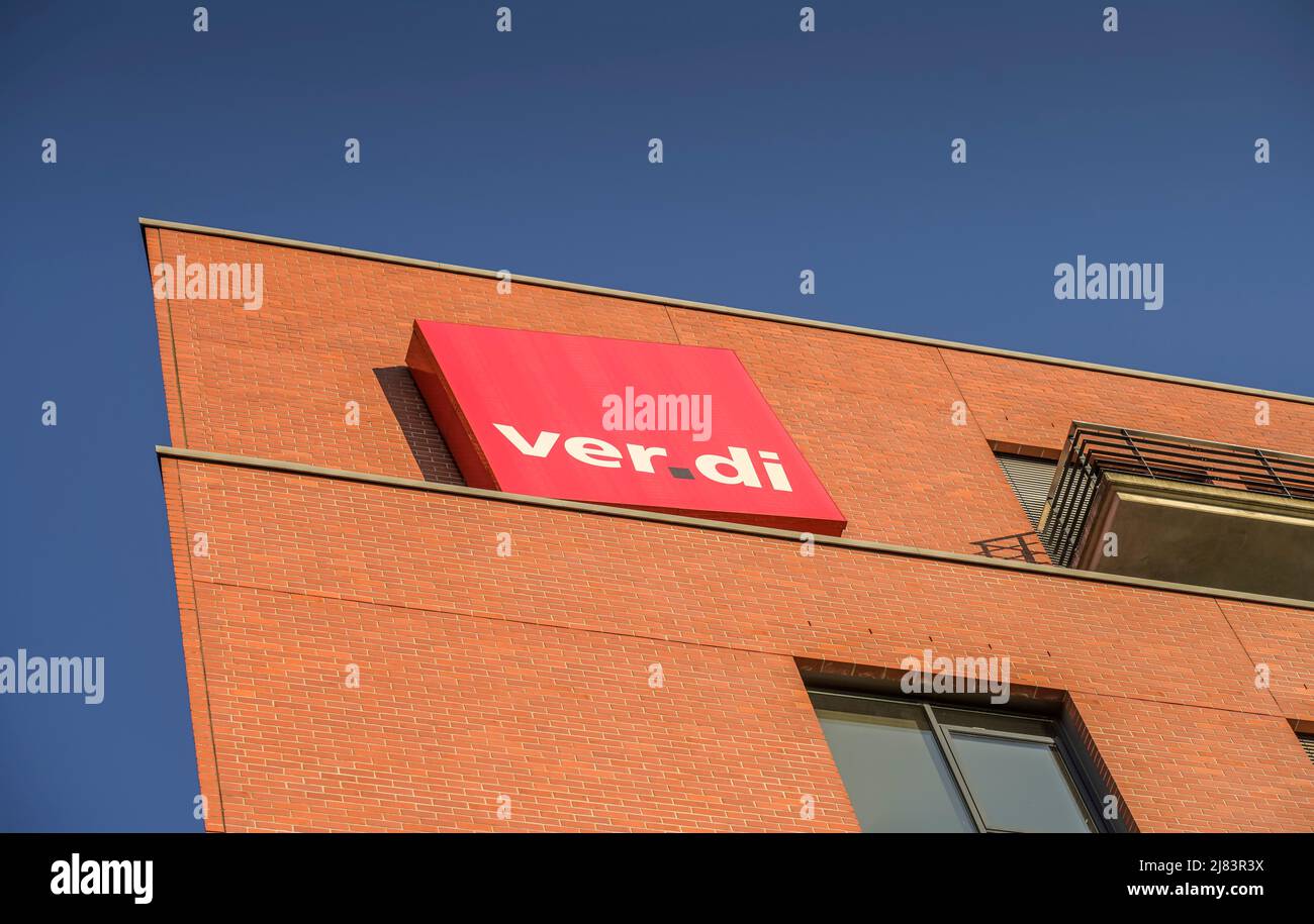 Ver. Di-Bundesverwaltung, Paula-Thiede-Ufer 10, Koepenicker Strasse, Kreuzberg, Friedrichshain-Kreuzberg, Berlino, Germania Foto Stock