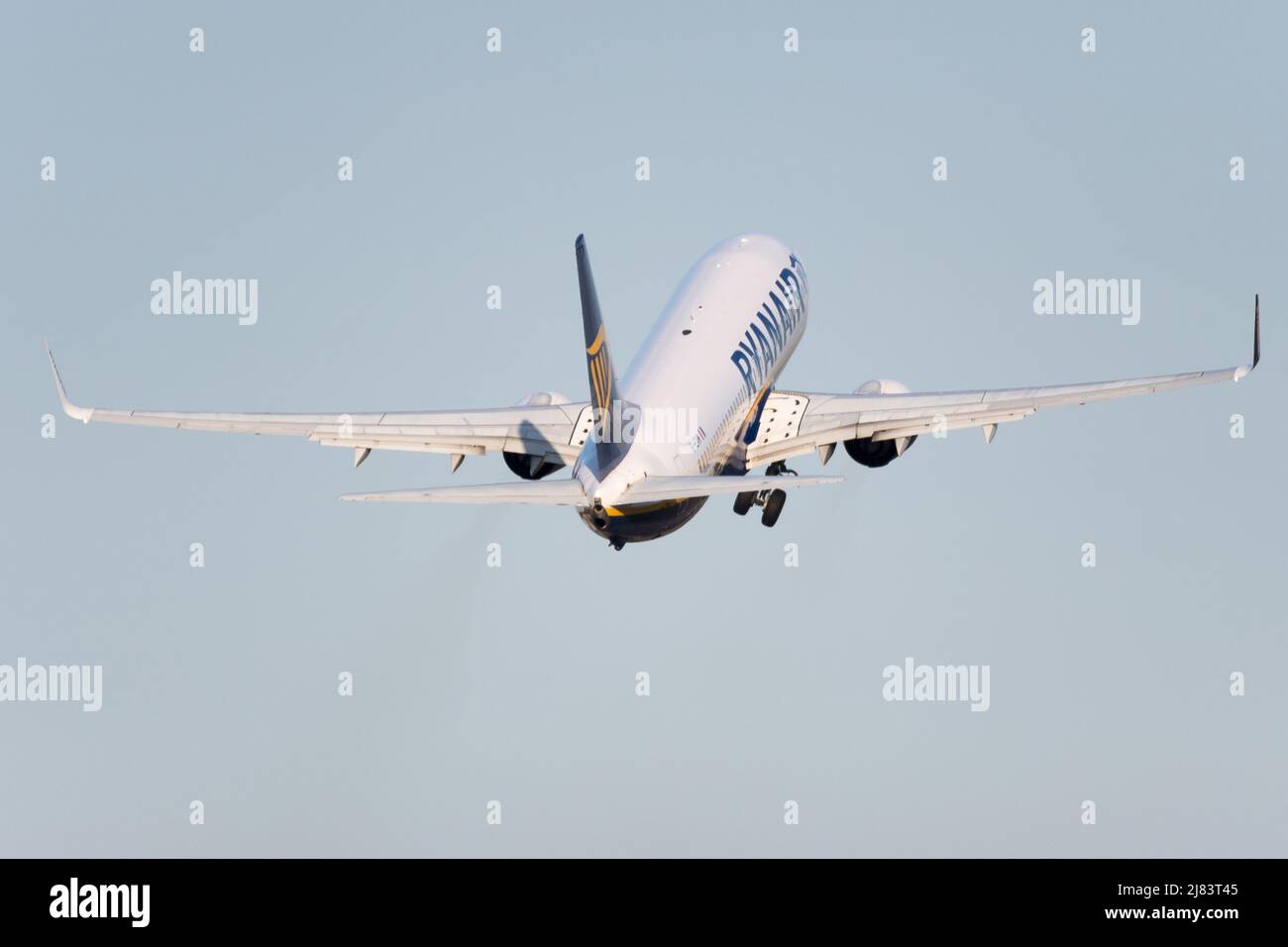 Compagnia aerea low cost Ryanair Aircraft Boeing 737-800 a Gdansk, Polonia © Wojciech Strozyk / Alamy Stock Photo *** Local Caption *** Foto Stock