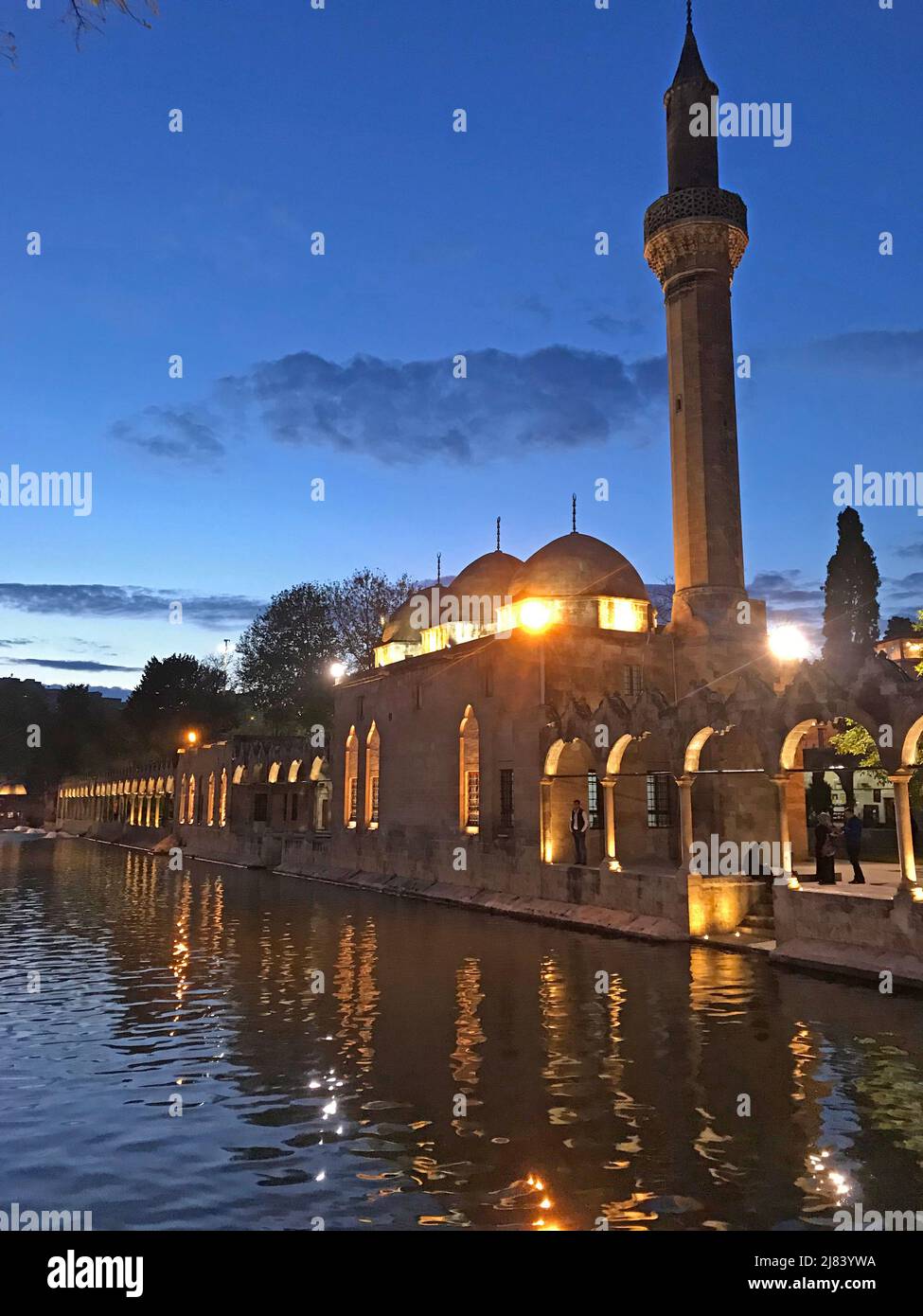 Moschea a Balikligol a Sanliurfa, Turchia Foto Stock