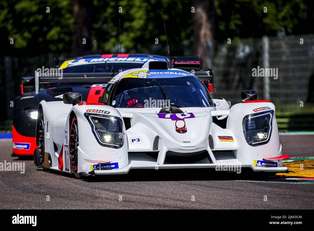 76 HUNT Freddie (gbr), SILJEHAUG Mads (NOR), Reiter Engineering, Ligier JS P320 - Nissan, in azione nel 2nd della Michelin le Mans Cup 2022 sul circuito di Imola dal 12 al 14 maggio, a Imola, Italia - Foto: Paulo Maria/DPPI/LiveMedia Foto Stock