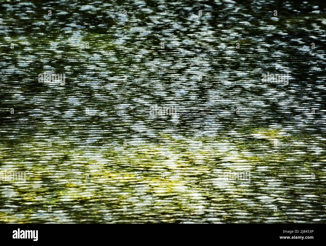 natura sfondo superficie astratta di un lago ondulato Foto Stock
