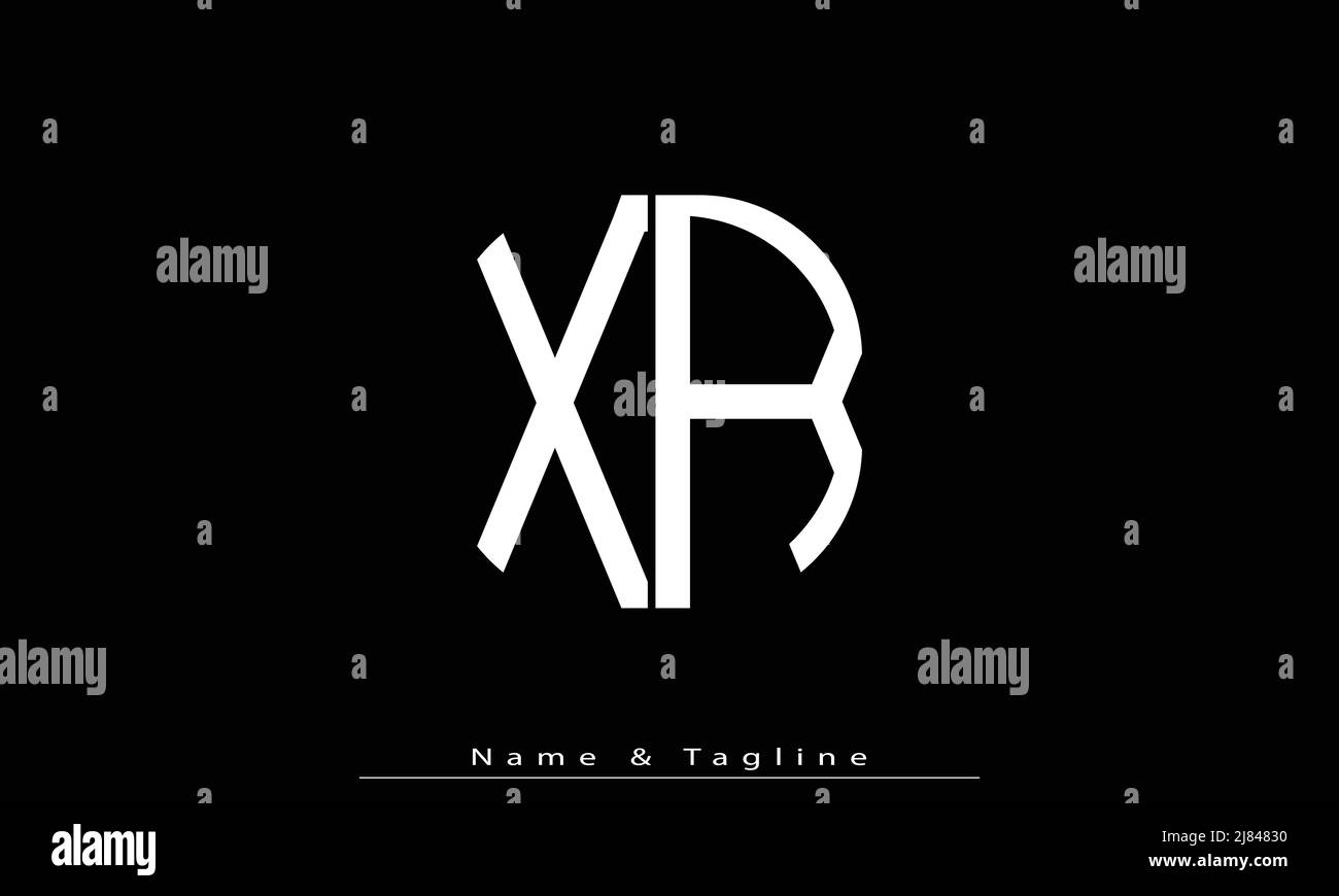 Lettere alfabetiche iniziali logo monogramma XR , RX Illustrazione Vettoriale