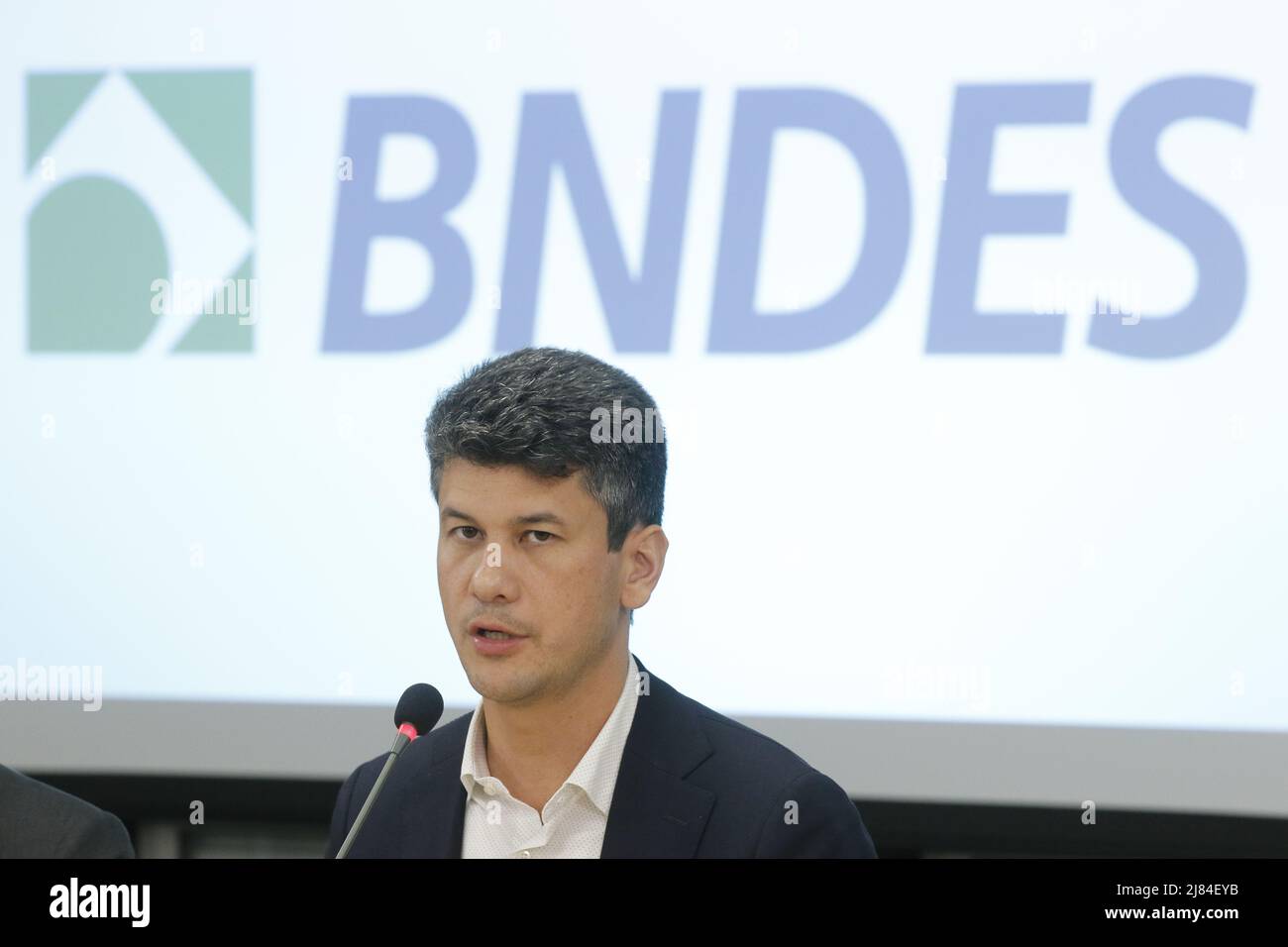 Economista brasiliano Gustavo Montezano, presidente della banca nazionale statale per lo sviluppo sociale ed economico BNDES Foto Stock