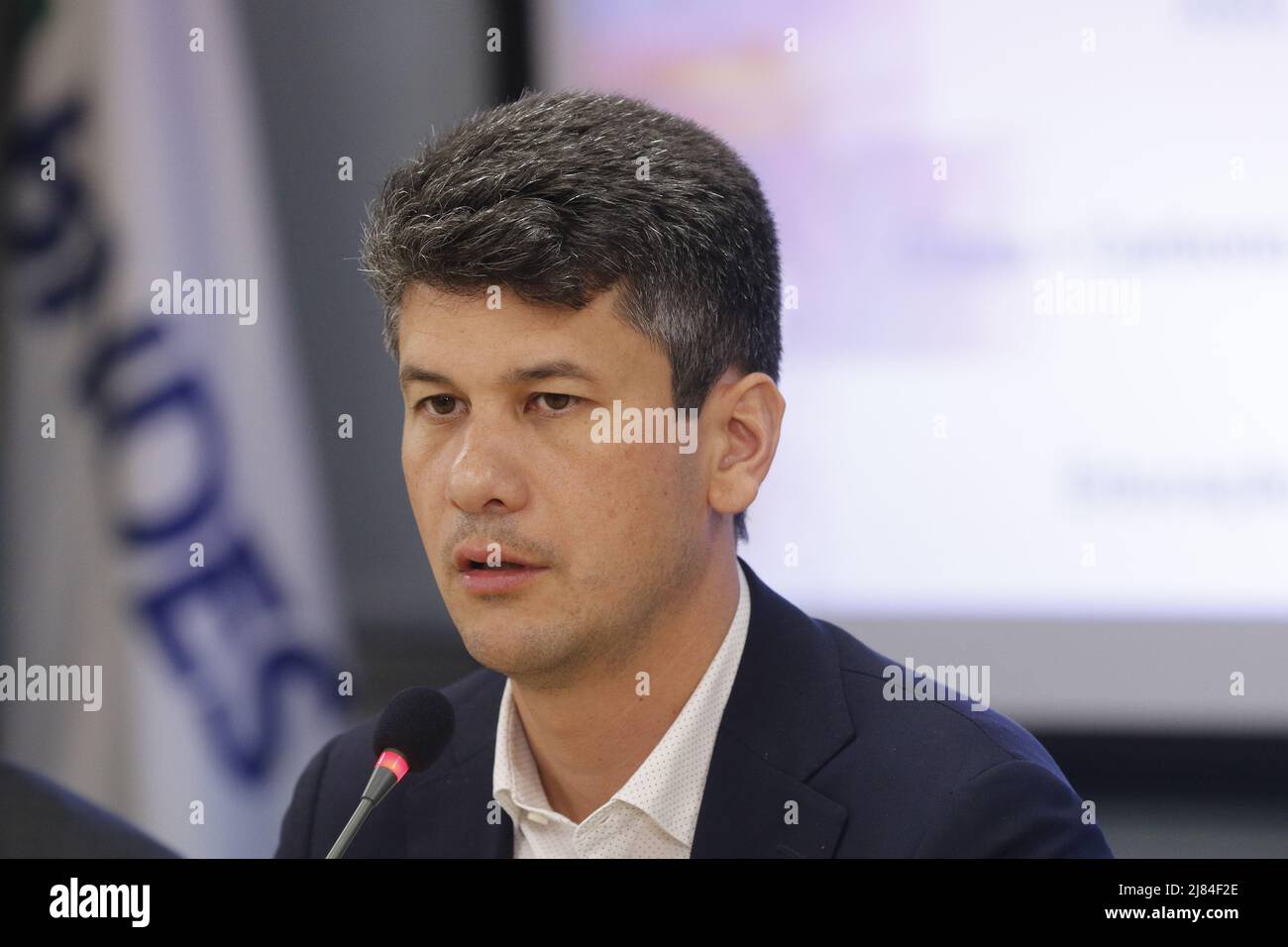 Economista brasiliano Gustavo Montezano, presidente della banca nazionale statale per lo sviluppo sociale ed economico BNDES Foto Stock