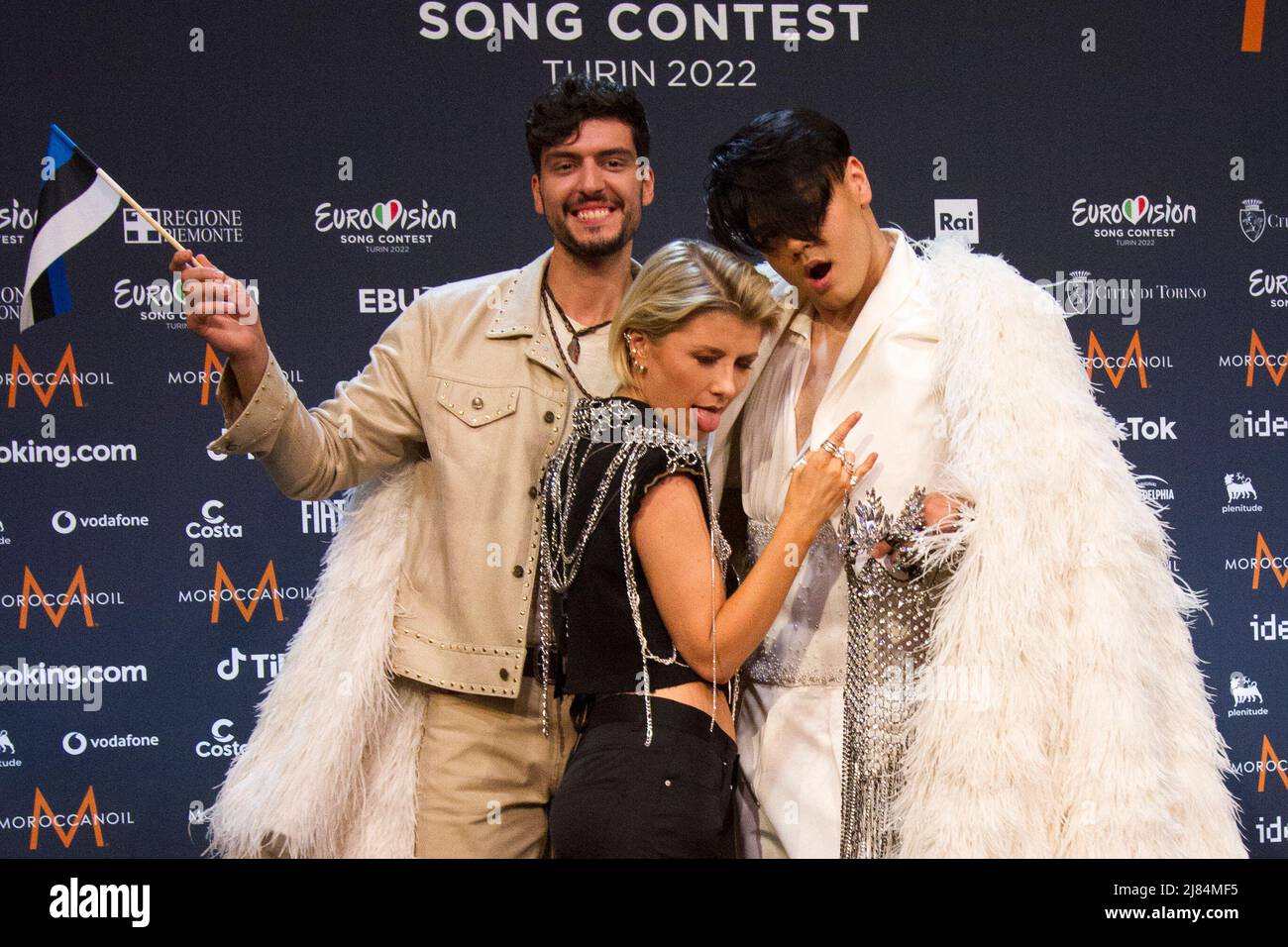Torino, Italia. 12th May2022. Photocall of Singer calyfied for 2022 Eurovision Song Contest Final Credit: Marco Destefanis/Alamy Live News Foto Stock