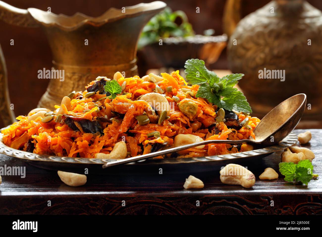 Hutch carota. Cucina indiana Foto Stock