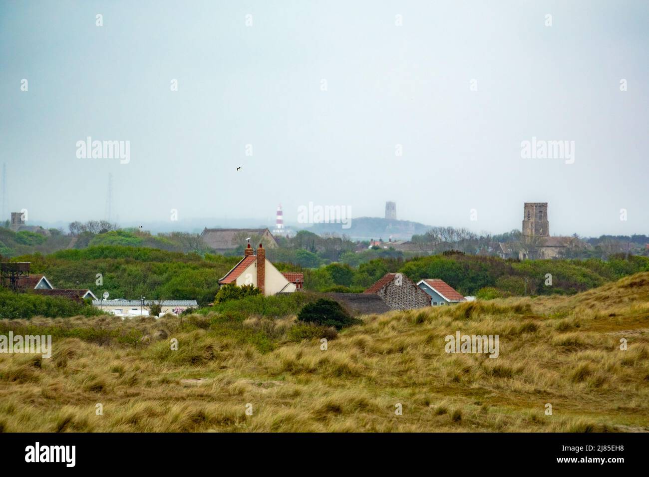 Villaggi costieri Norfolk Foto Stock