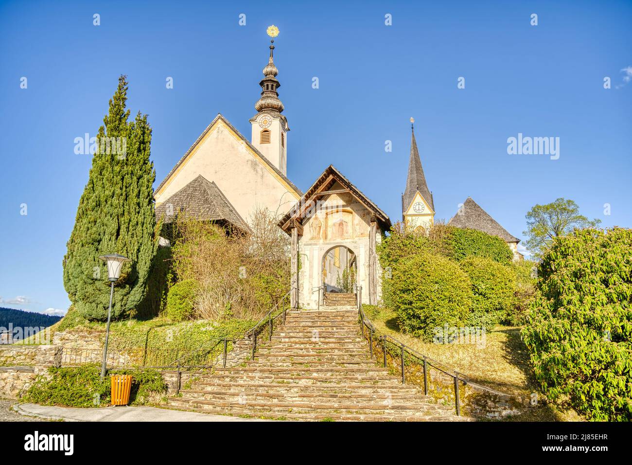 Maria Worth, Austria, immagine HDR Foto Stock