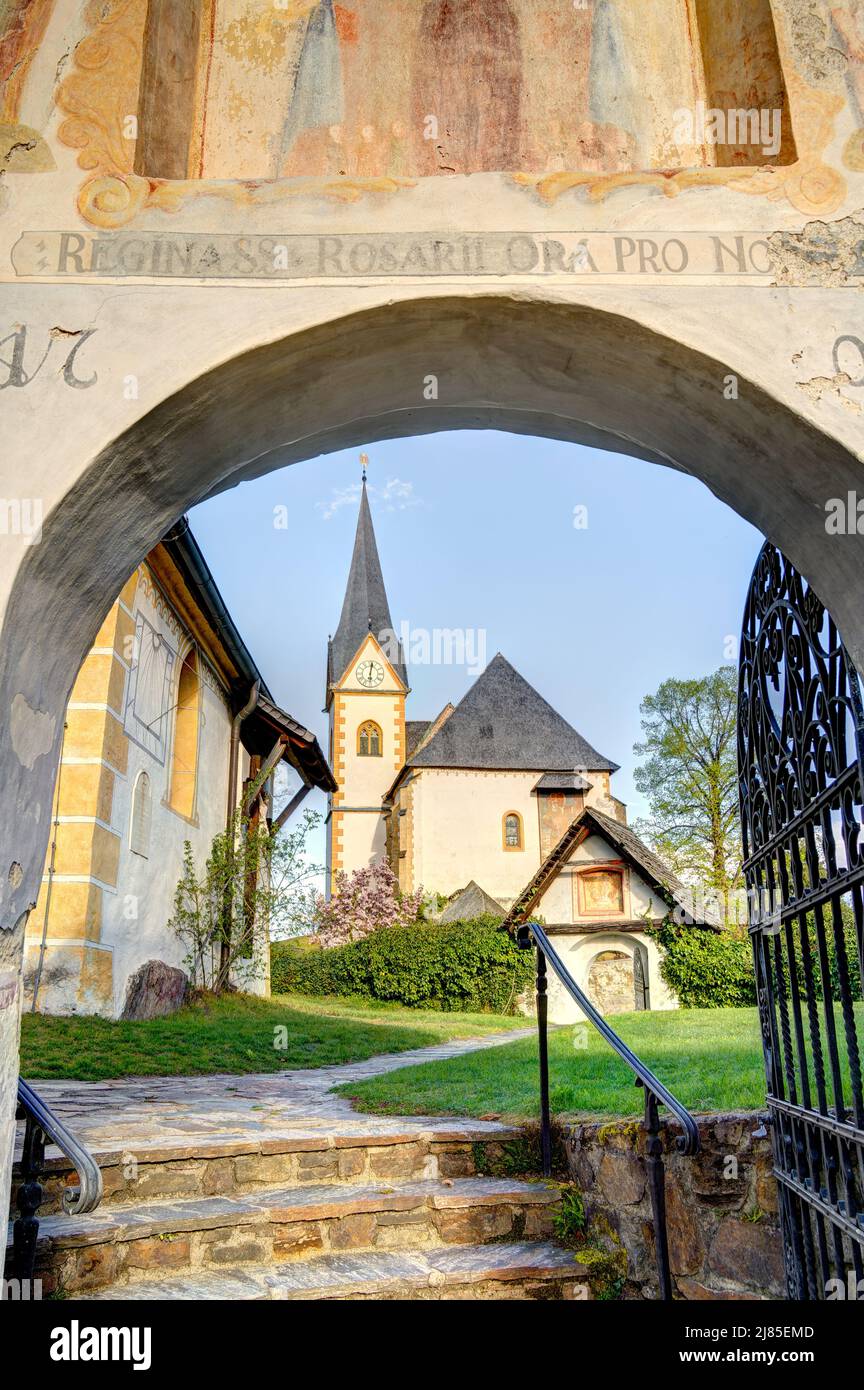 Maria Worth, Austria, immagine HDR Foto Stock