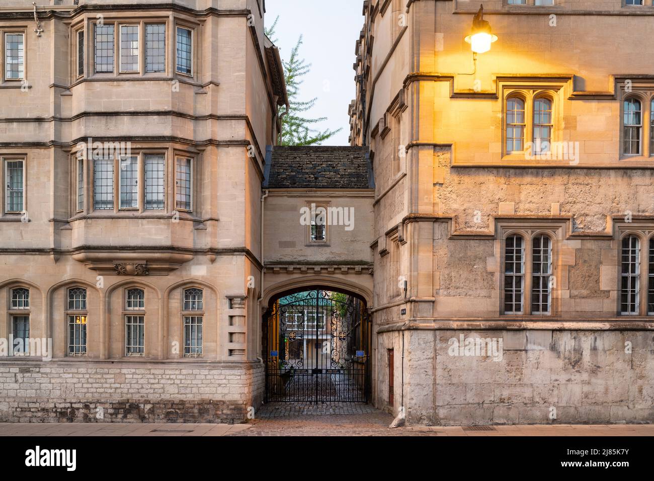 Logic Lane al mattino presto. Oxford, Oxfordshire, Inghilterra Foto Stock