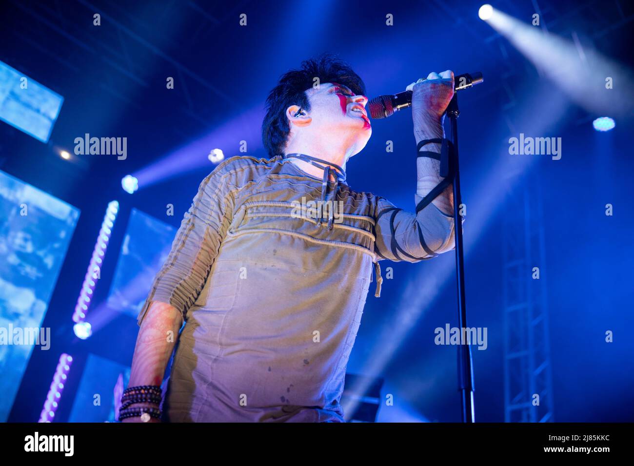 Leeds, Regno Unito. 12th maggio 2022. Gary Numan si esibisce al O2 Academy Credit: Gary Stafford/Alamy Live News Foto Stock