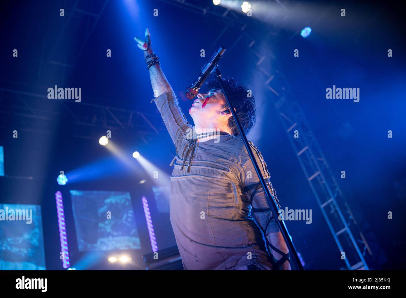 Leeds, Regno Unito. 12th maggio 2022. Gary Numan si esibisce al O2 Academy Credit: Gary Stafford/Alamy Live News Foto Stock