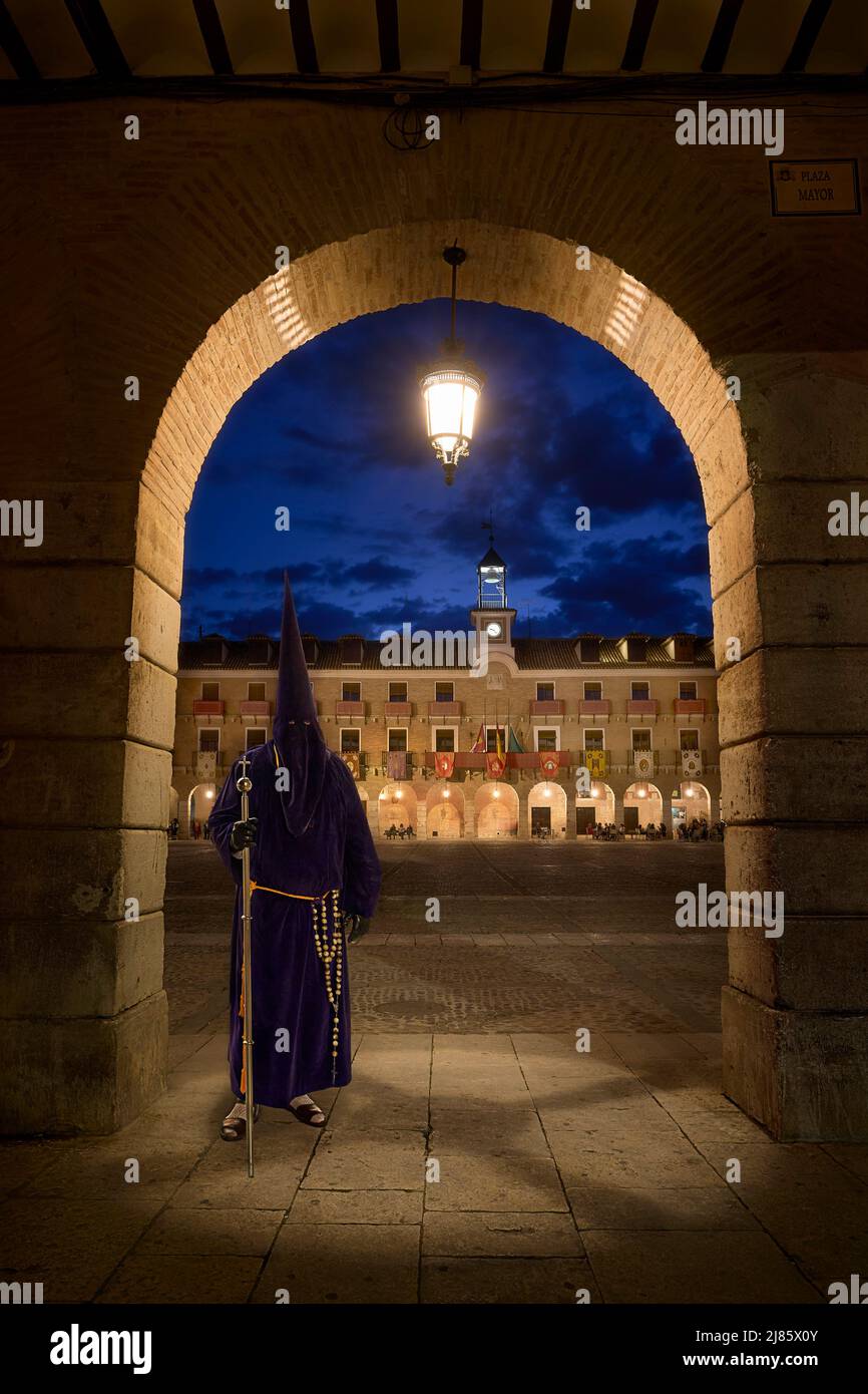 Nazarene alle vacanze di Pasqua a Ocaña (Toledo - Spagna) Foto Stock