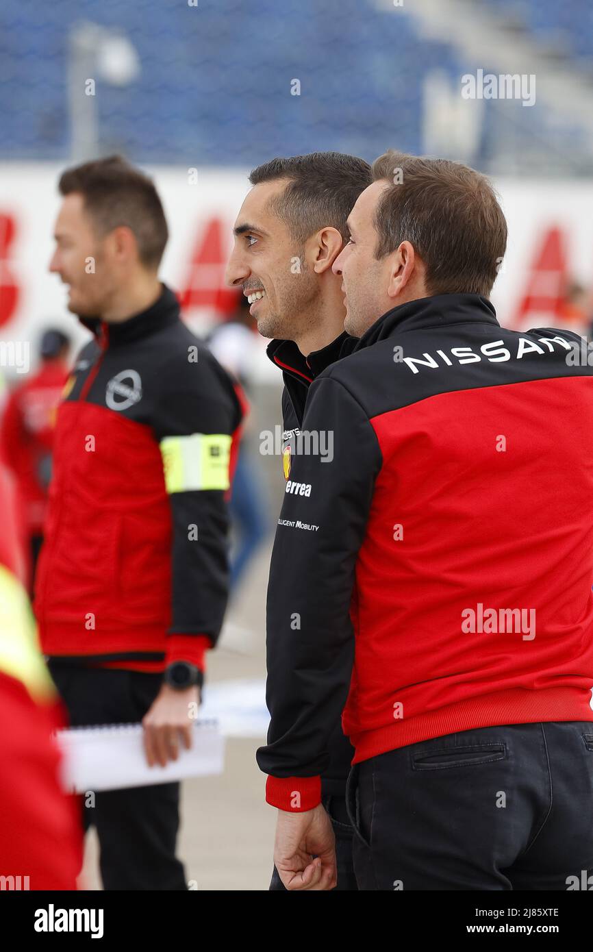 Berlino, Germania, 13/05/2022, BUEMI Sebastien (swi), Nissan e.dams, Nissan IM03, ritratto durante l'ePrix di Berlino 2022, incontro 5th del Campionato del mondo di Formula e ABB FIA 2021-22, sul circuito di Via Aeroporto Tempelhof dal 13 al 15 maggio, a Berlino - Foto: FR..d..ric le Floch/DPPI/LiveMedia Foto Stock