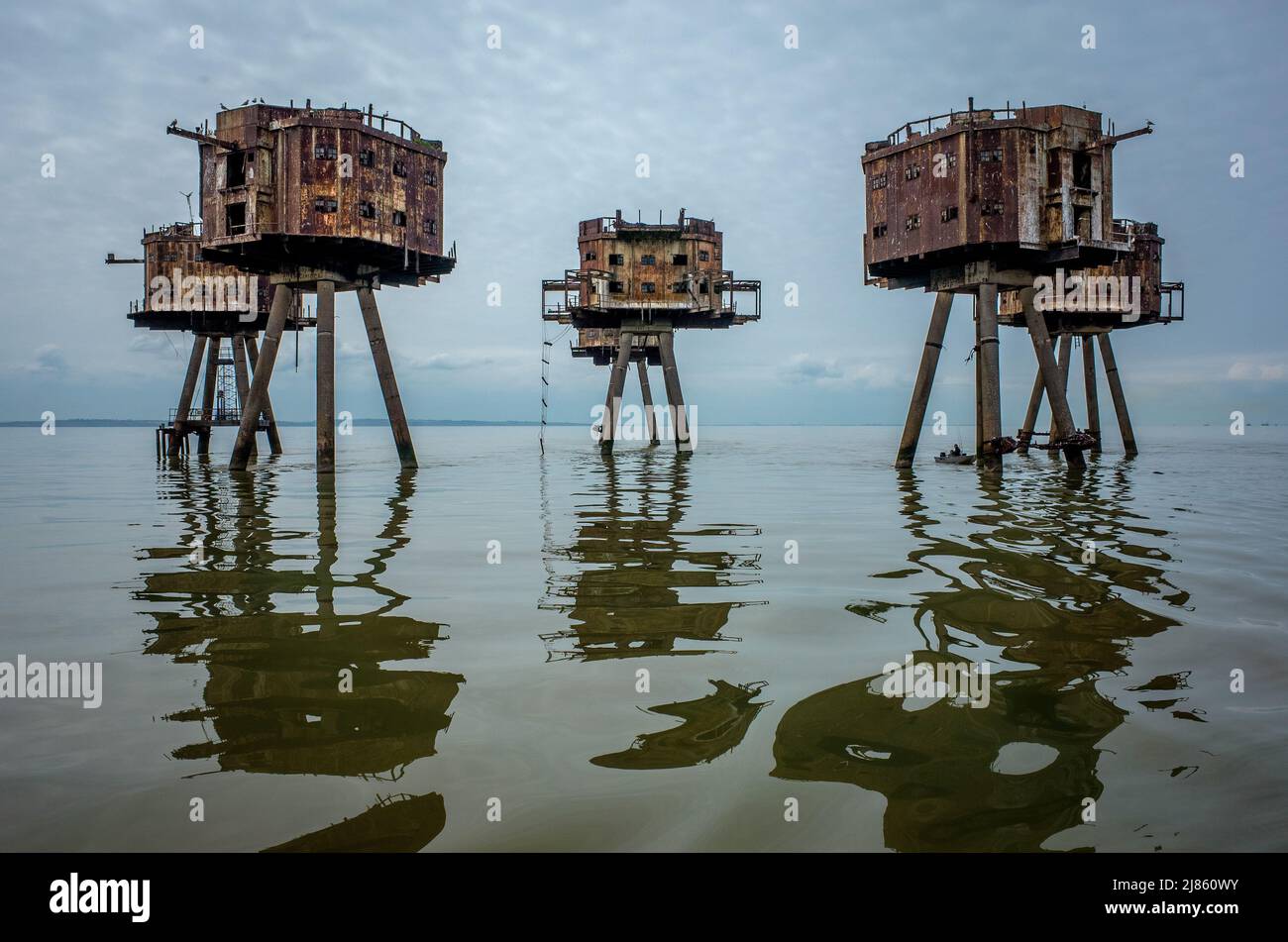 Guerra mondiale 2 Maunsell Sea Forts Foto Stock