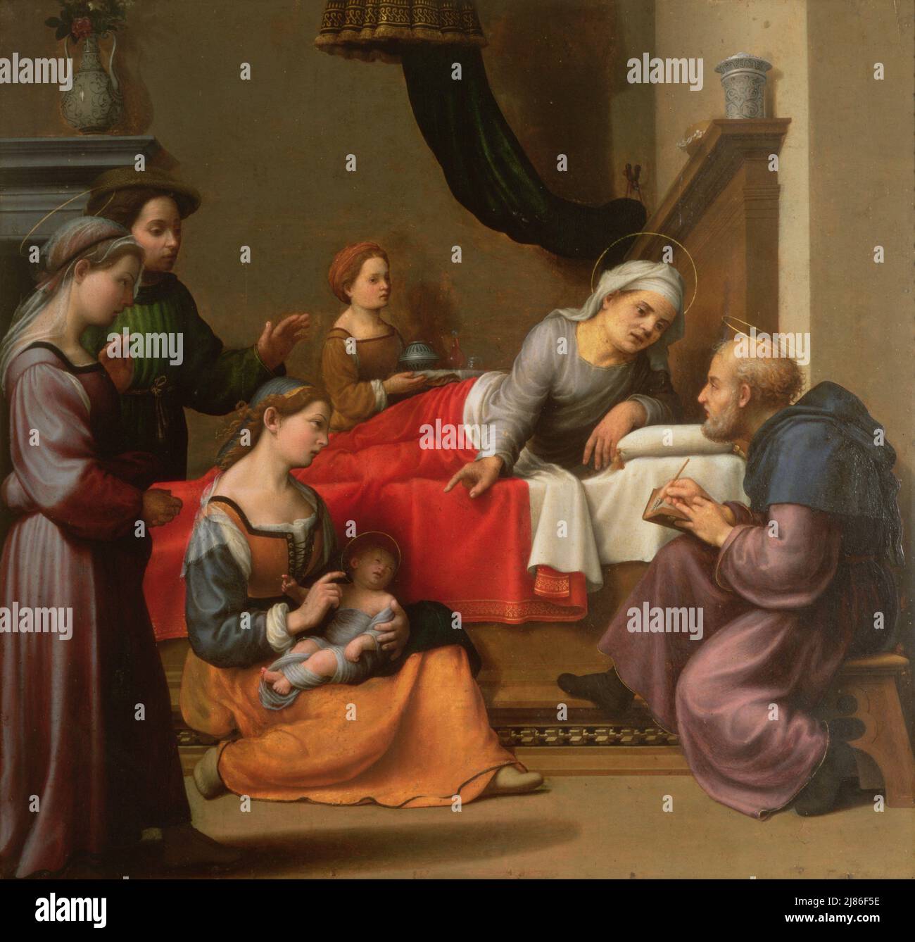 Circoncisione di Cristo con Sant'Ignazio di Loyola e San Francesco Saverio di Procaccini, Giulio Cesare (1574-1625); Galleria e Museo Estense, Modena, Italia; Italiano, fuori copyright. Foto Stock