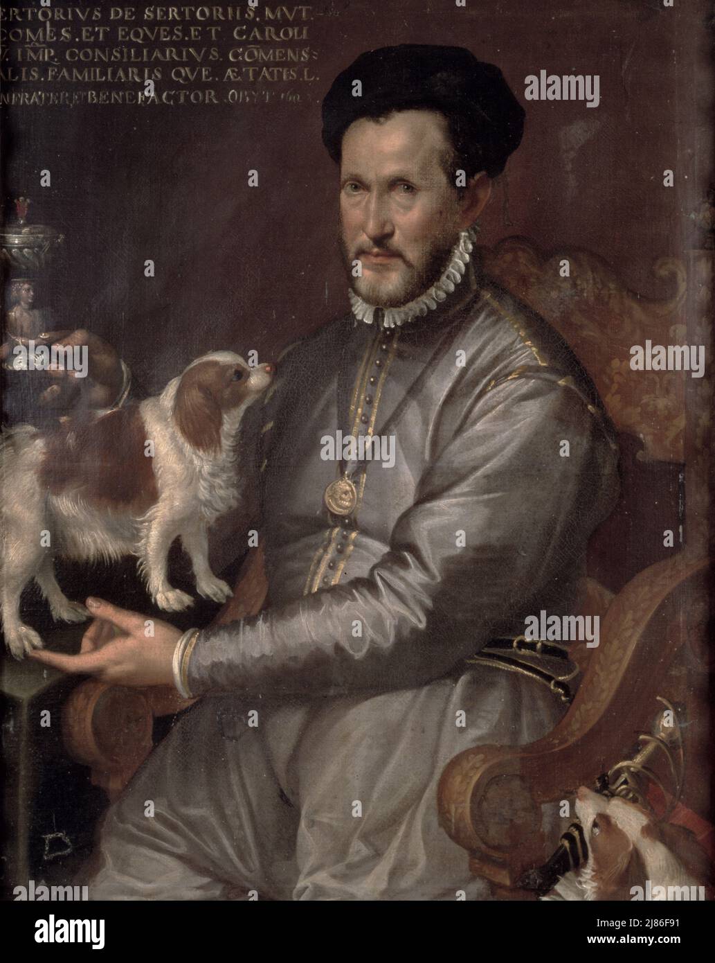 Ritratto di Papa Paolo V (1552-1621) (olio su tela) di Leoni, Ludovico (il Padovanino) (1542-1612); Galleria Borghese, Roma, Lazio, Italia; Italiano, fuori copyright. Foto Stock