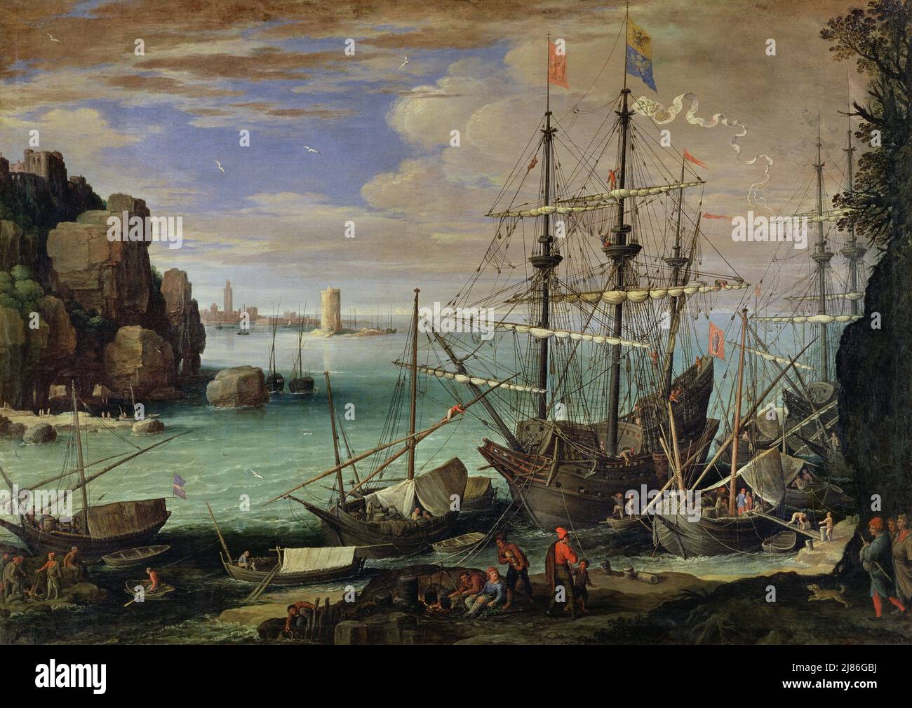 San Cristoforo (panel) di bouts, Albrecht (1451/55-1549); Galleria e Museo Estense, Modena, Italia; Tedesco, fuori copyright. Foto Stock