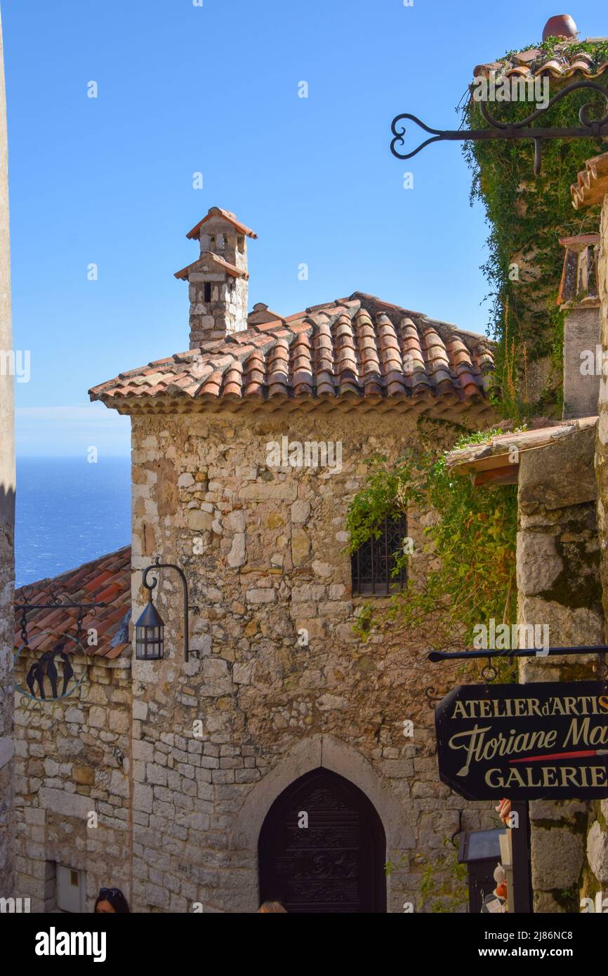 Eze Village, Francia meridionale Foto Stock