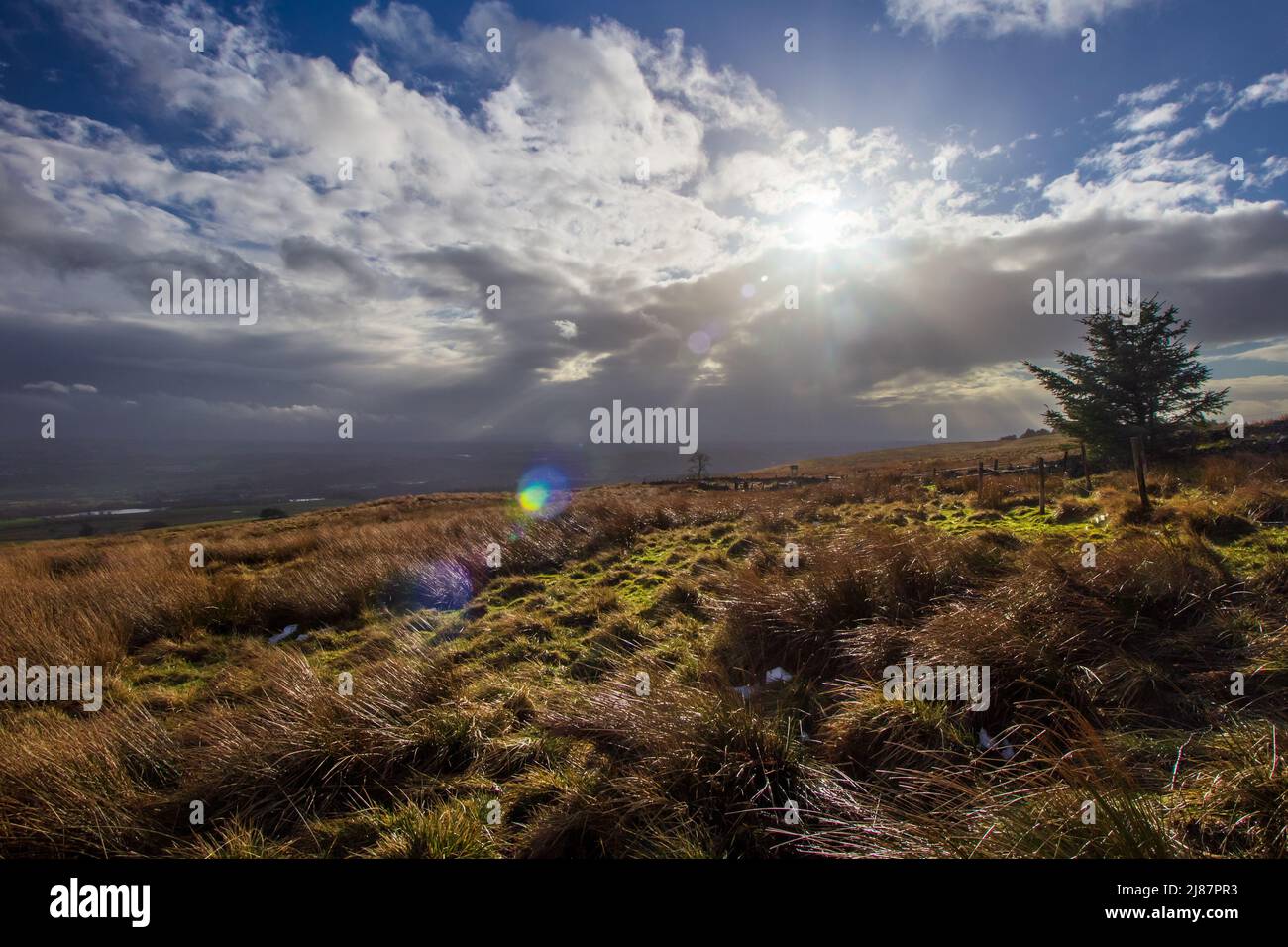 Le Highland ormeggio in una fredda giornata invernale Foto Stock