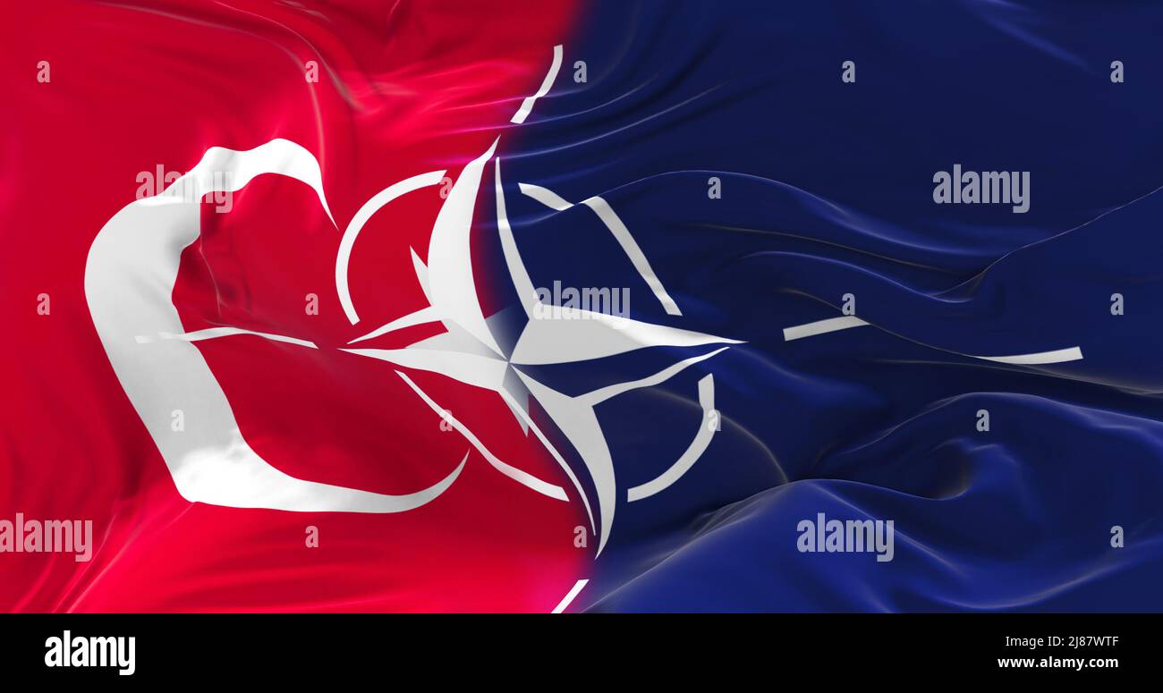 Bandiera della turchia della nato immagini e fotografie stock ad alta