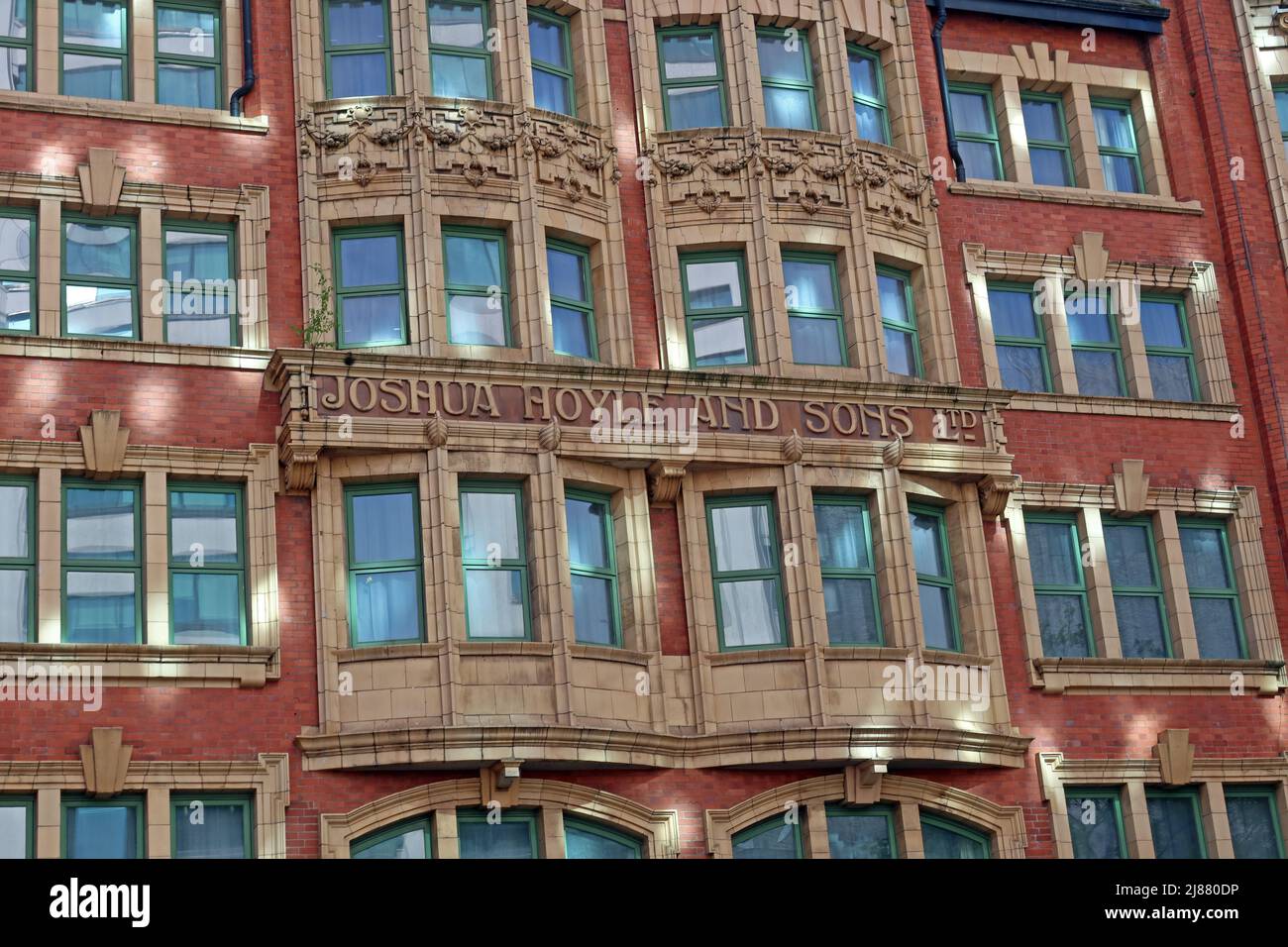 Joshua Hoyle and Sons Ltd. Di 50 Piccadilly, Manchester, Cotton Spinning and Manufacturing Company (1893-1939). Magazzino ora il Malmaison Hotel Foto Stock