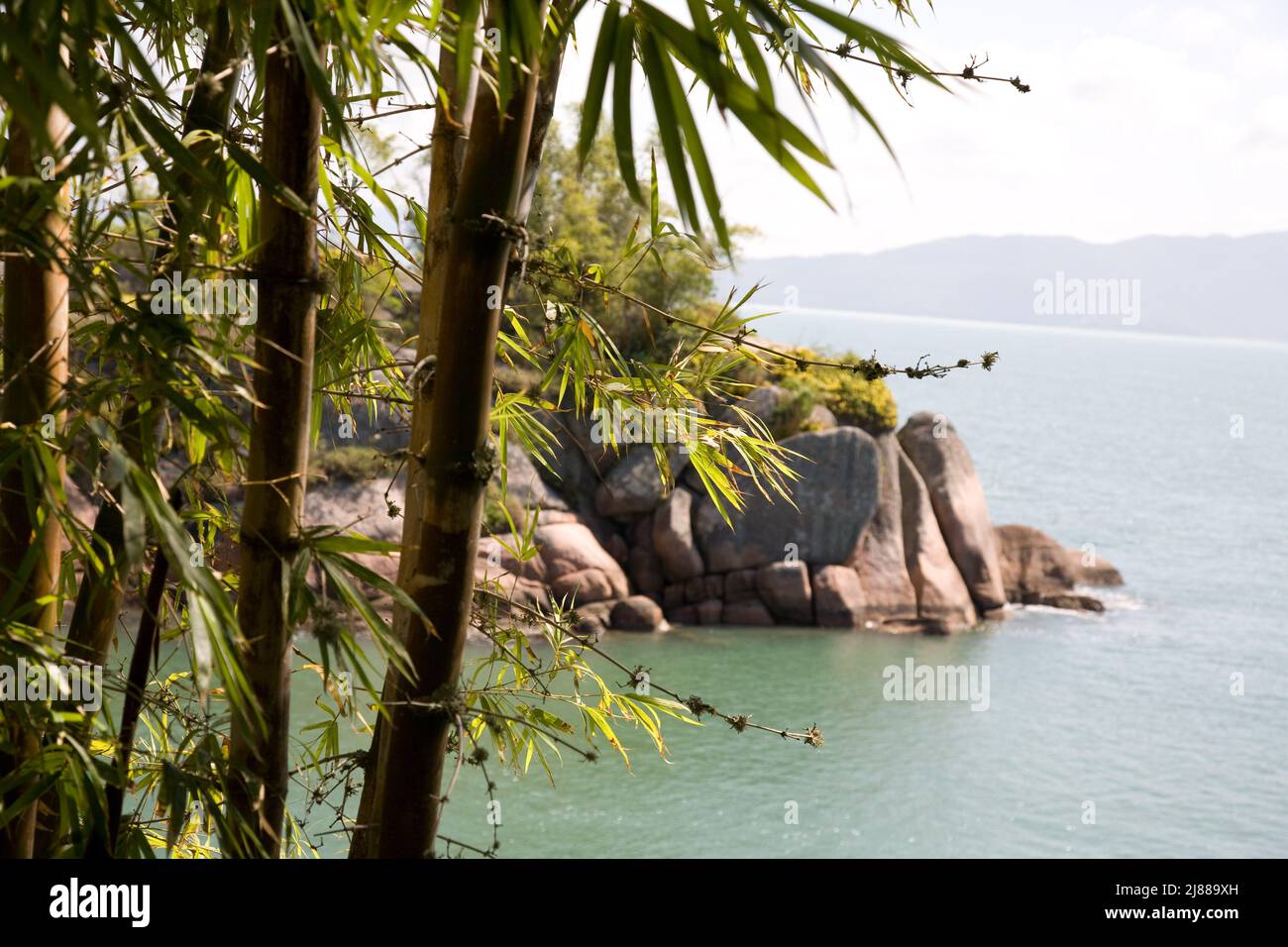 Ponta dos Ganchos Eco Resort, una struttura Relais & Chateau a Governador Celso Ramos, Santa Catarina, Brasile Foto Stock