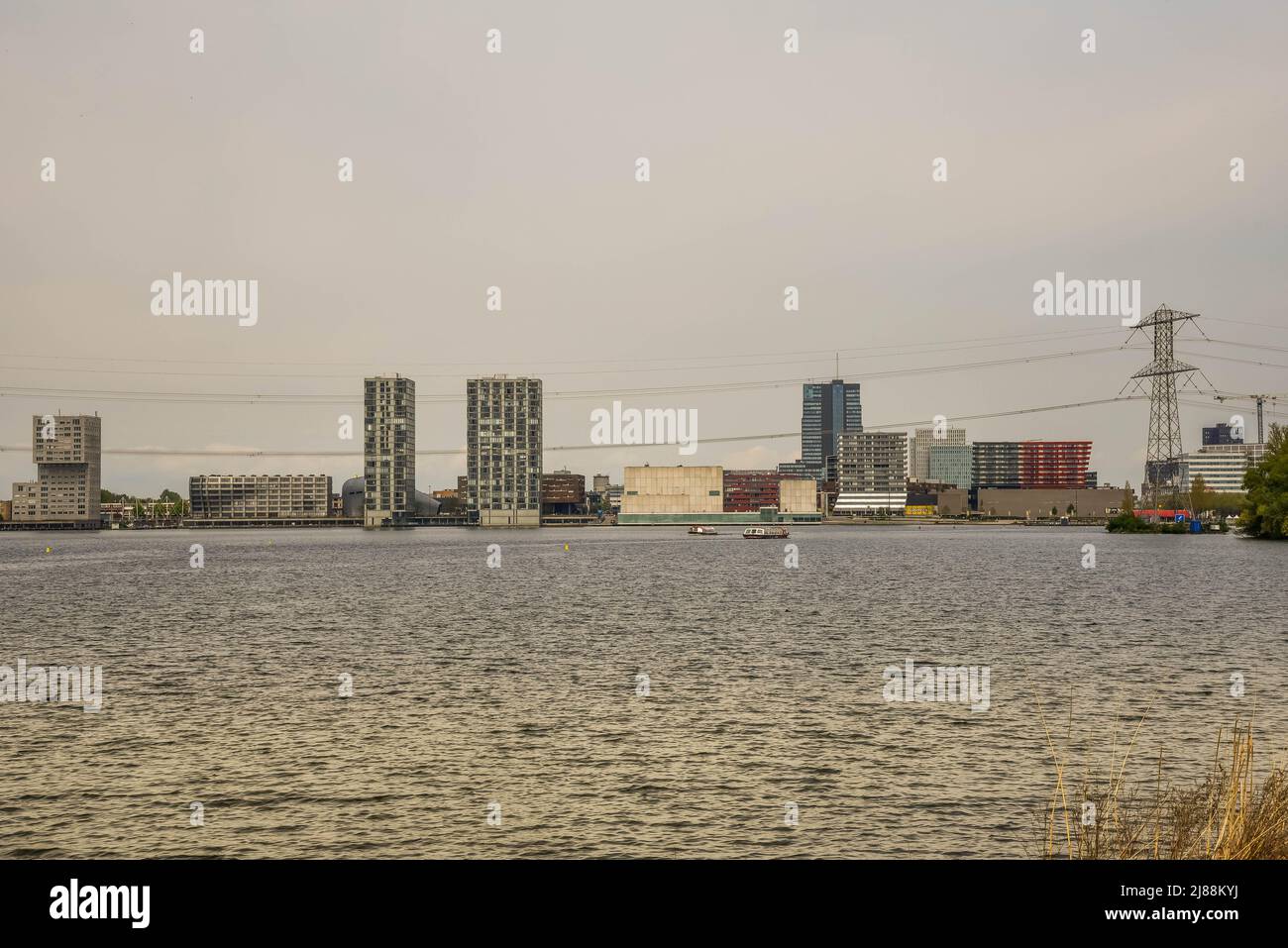 Almere, Paesi Bassi, maggio 2022. Lo skyline di Almere, Paesi Bassi. Foto di alta qualità Foto Stock