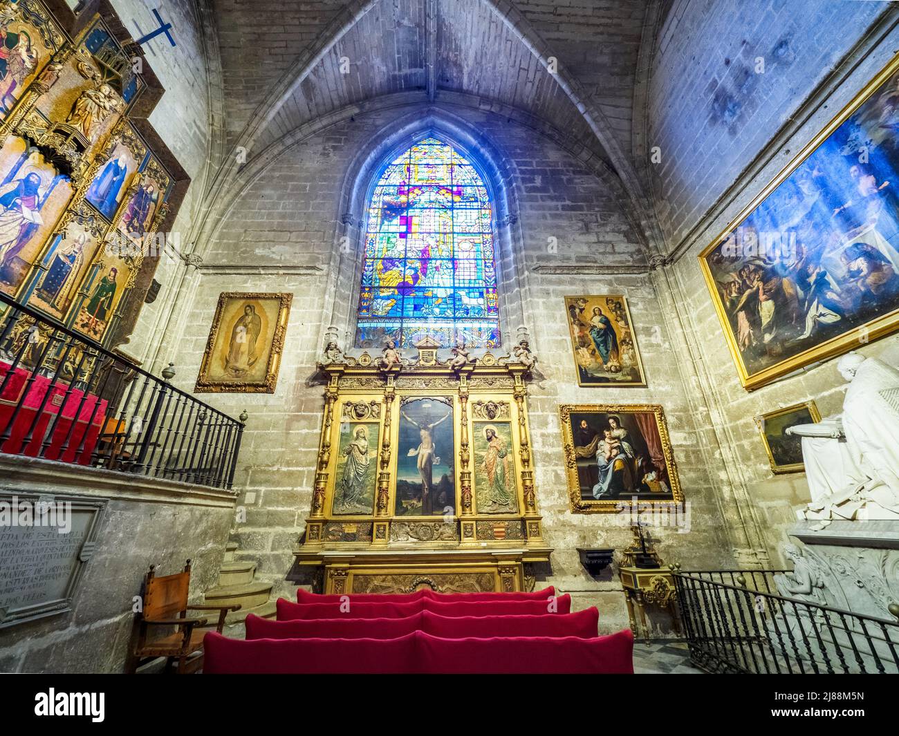 Cappella di Santa Ana - Cattedrale di Siviglia, Spagna Foto Stock