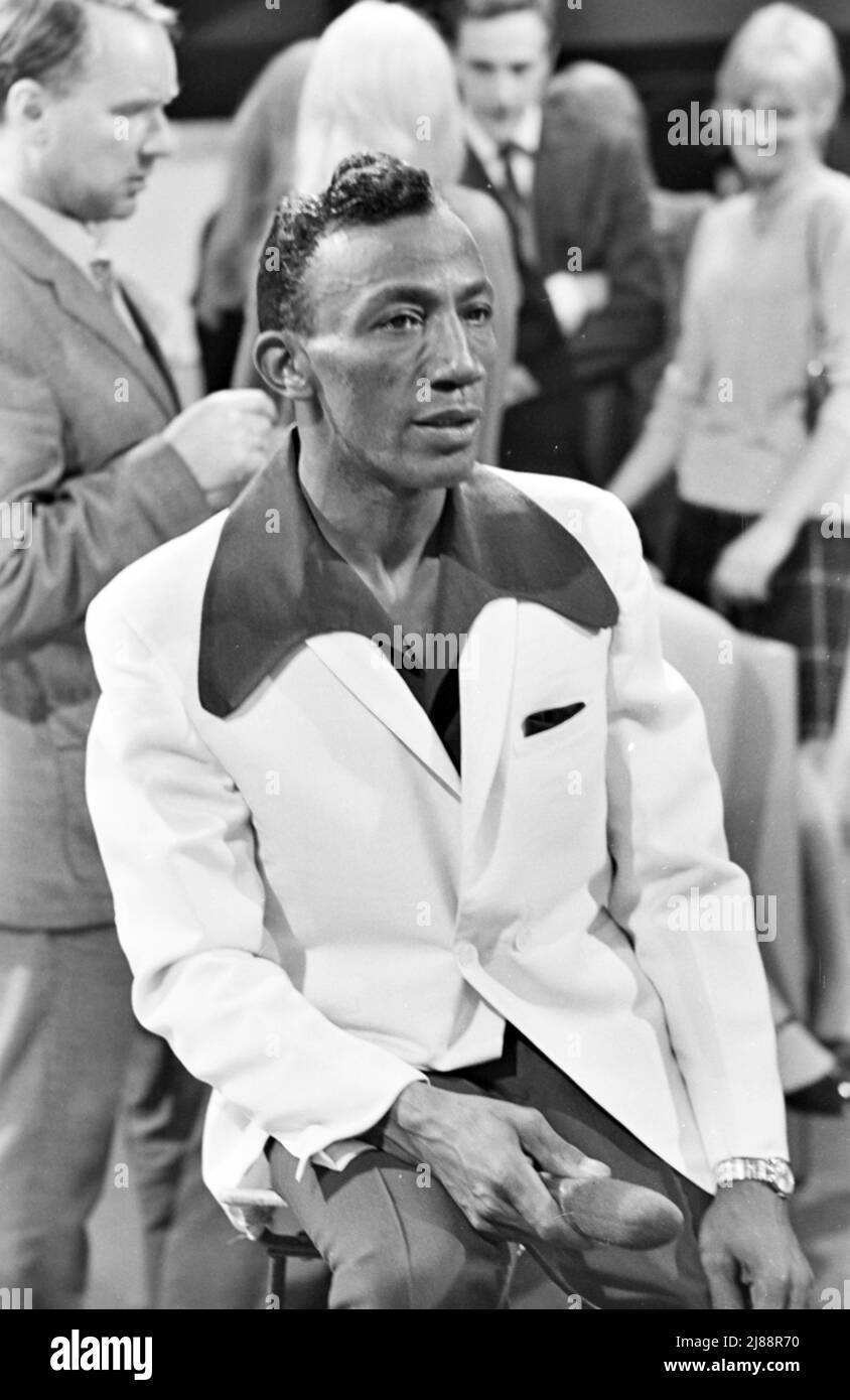 LEE DORSEY (1924-1986) cantante afro-americano in un programma televisivo britannico nell'ottobre 1966. Foto: Tony Gale Foto Stock