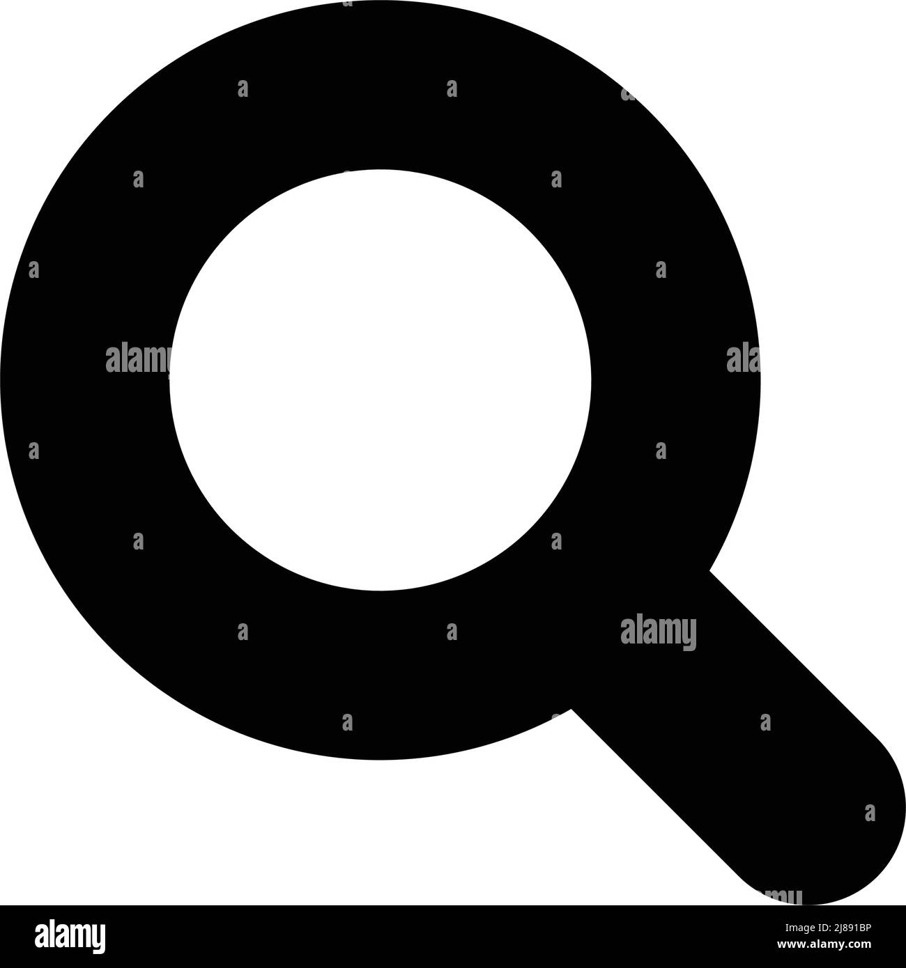 Icona con silhouette in lente d'ingrandimento compatta. Vettore modificabile. Illustrazione Vettoriale