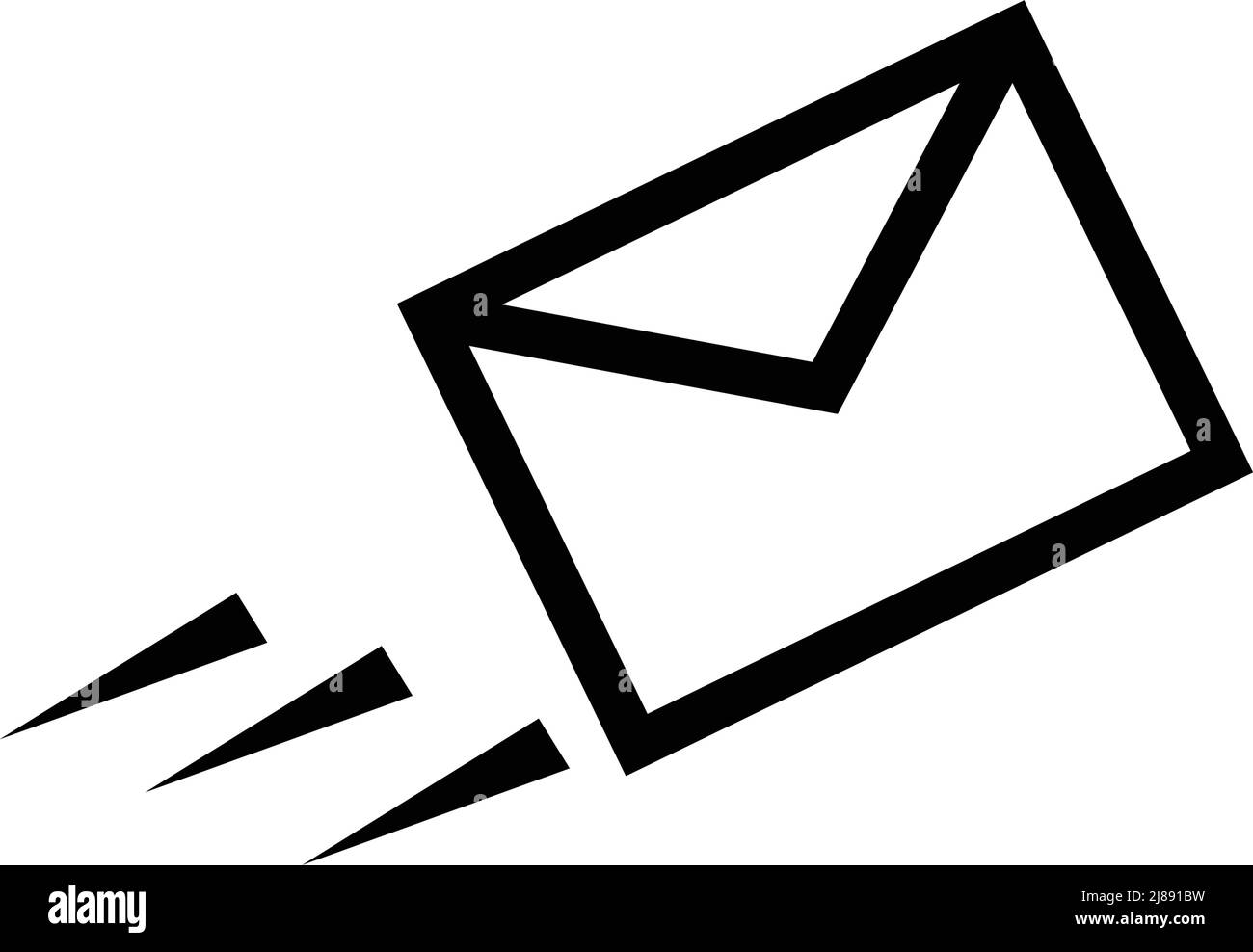 Icona Invia e-mail. Vettori modificabili. Illustrazione Vettoriale