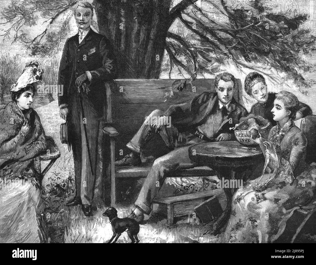 ''quell'infelice matrimonio, di Francis Eleanor Trollope, "tutti ti dispiacerà di perdere Miss Cheffington"', 1888. Da, 'il grafico. Un quotidiano settimanale illustrato Volume38. Da luglio a dicembre, 1888'. Foto Stock