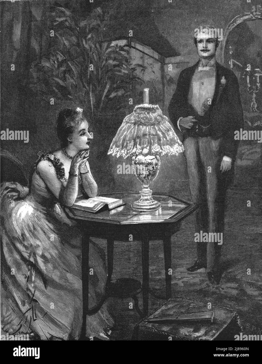 ''quell'infelice matrimonio, di Francis Eleanor Trollope, Theodore pensò di aver fatto un'immagine affascinante', 1888.From, 'The Graphic. Un giornale settimanale illustrato Volume 38. Da luglio a dicembre, 1888'. Foto Stock